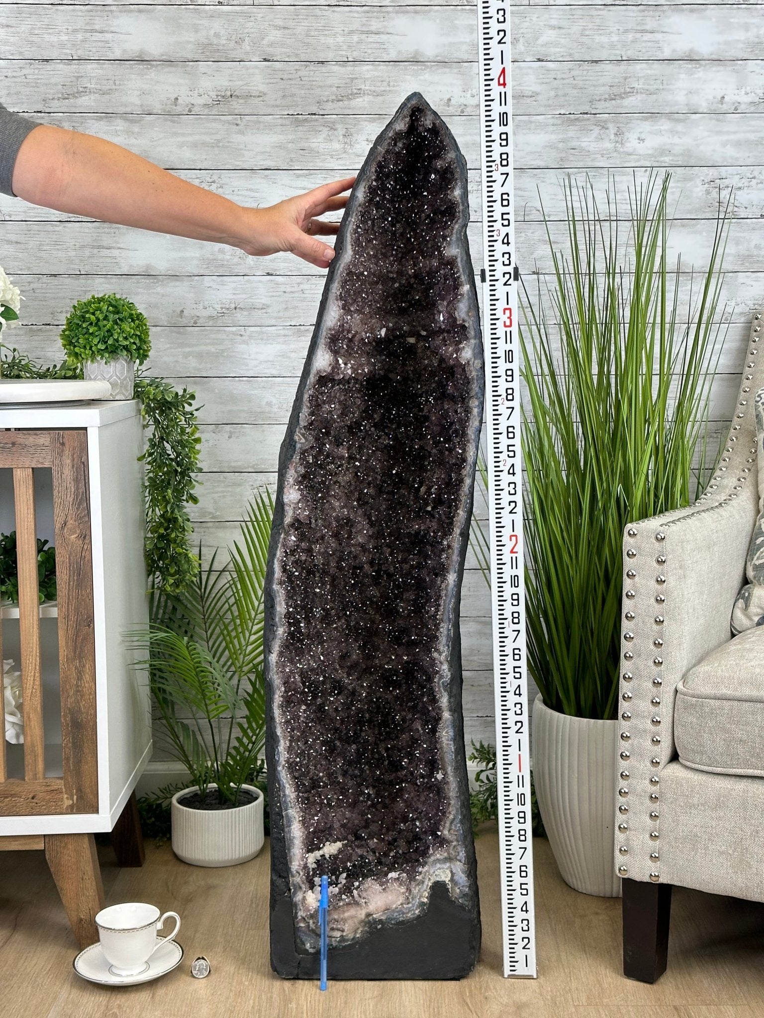 Extra Quality Brazilian Amethyst Cathedral, 154.8 lbs & 47.5" Tall, Model #5601-1226 by Brazil Gems - Brazil GemsBrazil GemsExtra Quality Brazilian Amethyst Cathedral, 154.8 lbs & 47.5" Tall, Model #5601-1226 by Brazil GemsCathedrals5601-1226