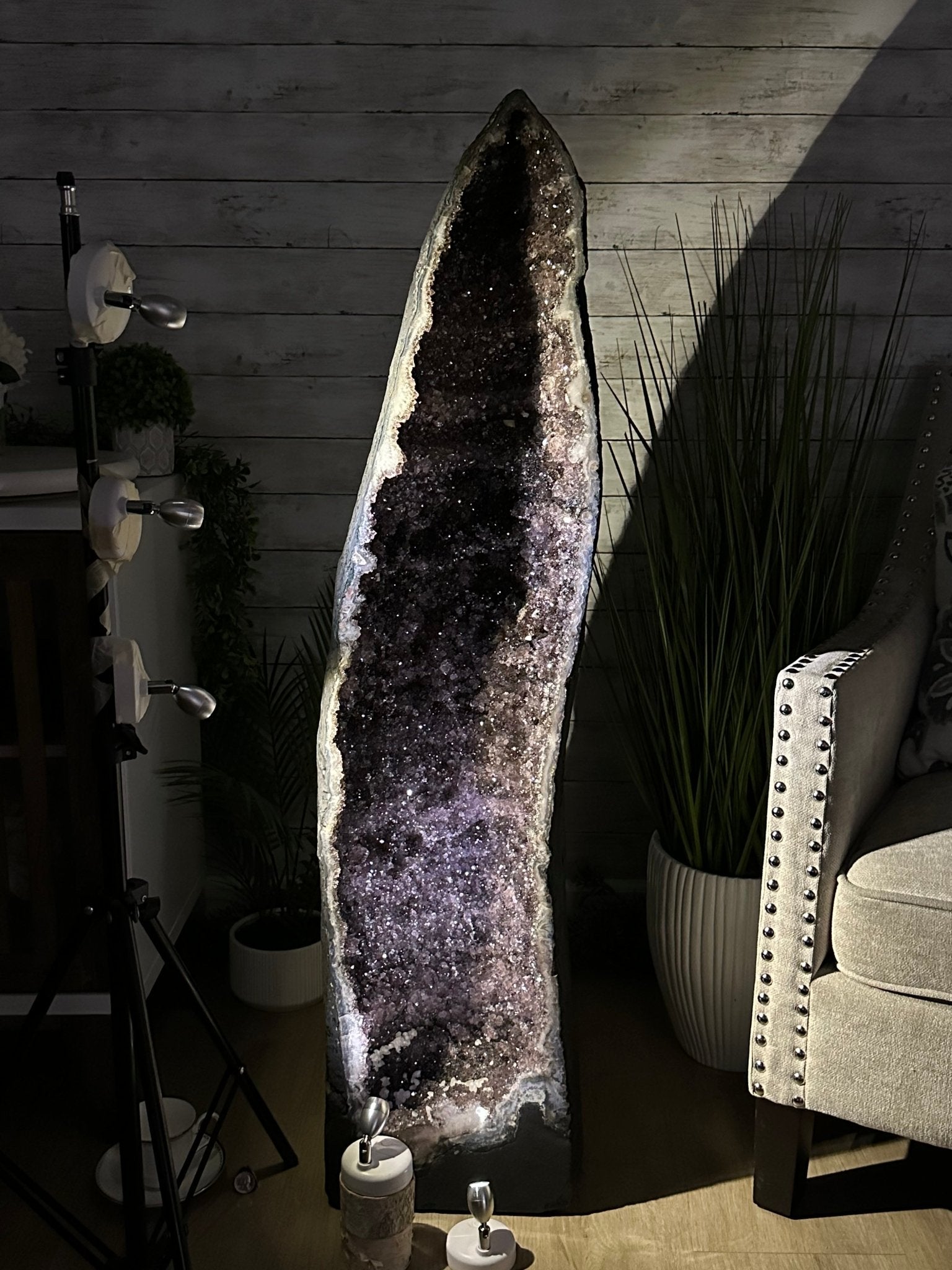 Extra Quality Brazilian Amethyst Cathedral, 154.8 lbs & 47.5" Tall, Model #5601-1226 by Brazil Gems - Brazil GemsBrazil GemsExtra Quality Brazilian Amethyst Cathedral, 154.8 lbs & 47.5" Tall, Model #5601-1226 by Brazil GemsCathedrals5601-1226