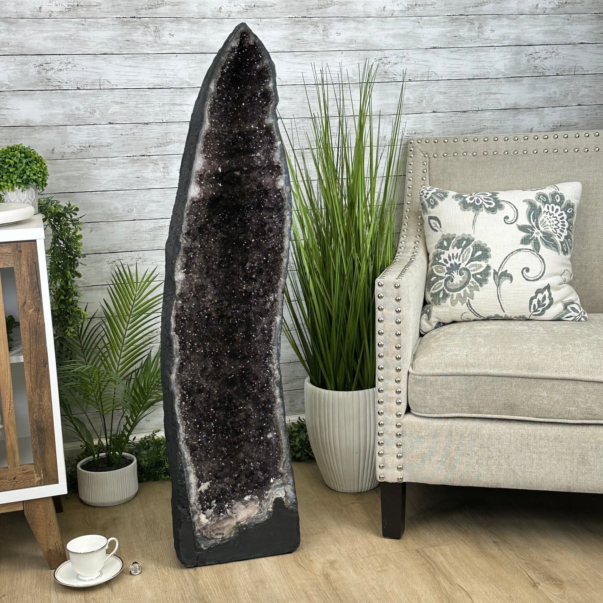 Extra Quality Brazilian Amethyst Cathedral, 154.8 lbs & 47.5" Tall, Model #5601-1226 by Brazil Gems - Brazil GemsBrazil GemsExtra Quality Brazilian Amethyst Cathedral, 154.8 lbs & 47.5" Tall, Model #5601-1226 by Brazil GemsCathedrals5601-1226