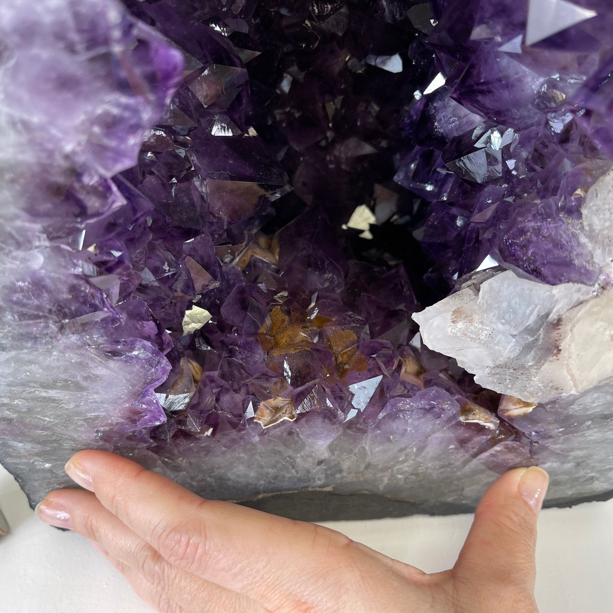 Extra Quality Brazilian Amethyst Cathedral, 16.6” tall & 47.2 lbs #5601-0526 by Brazil Gems - Brazil GemsBrazil GemsExtra Quality Brazilian Amethyst Cathedral, 16.6” tall & 47.2 lbs #5601-0526 by Brazil GemsCathedrals5601-0526