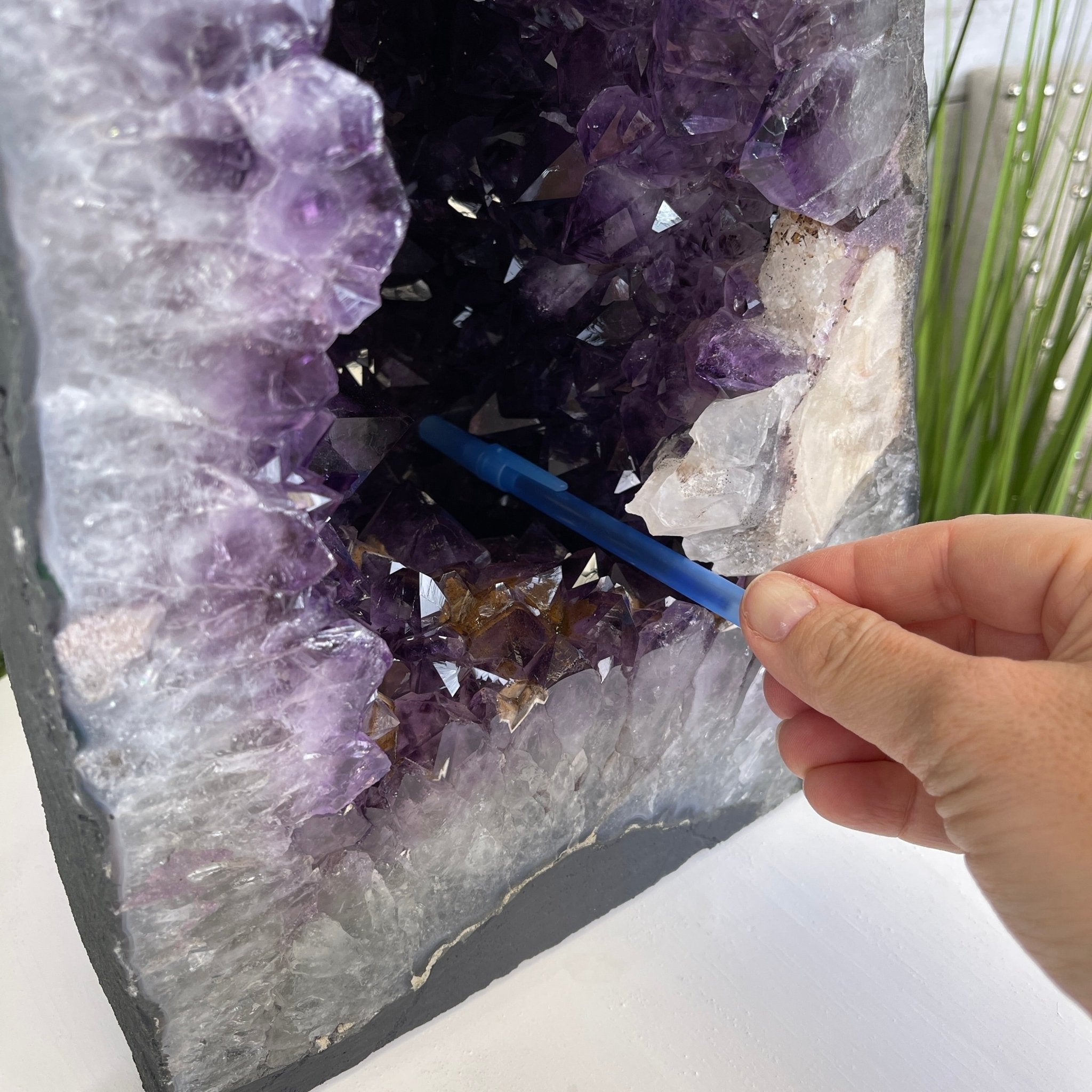 Extra Quality Brazilian Amethyst Cathedral, 16.6” tall & 47.2 lbs #5601-0526 by Brazil Gems - Brazil GemsBrazil GemsExtra Quality Brazilian Amethyst Cathedral, 16.6” tall & 47.2 lbs #5601-0526 by Brazil GemsCathedrals5601-0526