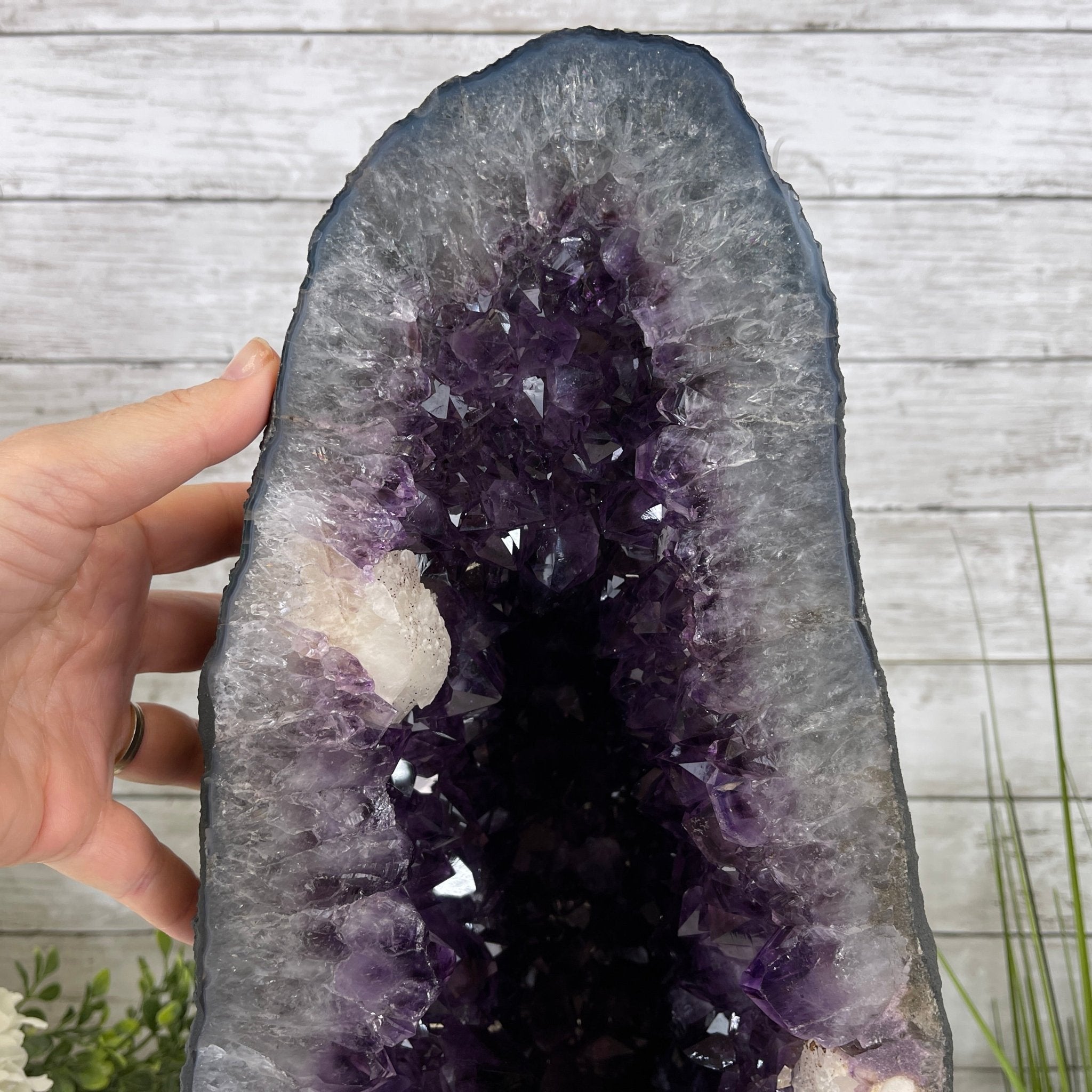 Extra Quality Brazilian Amethyst Cathedral, 16.6” tall & 47.2 lbs #5601-0526 by Brazil Gems - Brazil GemsBrazil GemsExtra Quality Brazilian Amethyst Cathedral, 16.6” tall & 47.2 lbs #5601-0526 by Brazil GemsCathedrals5601-0526