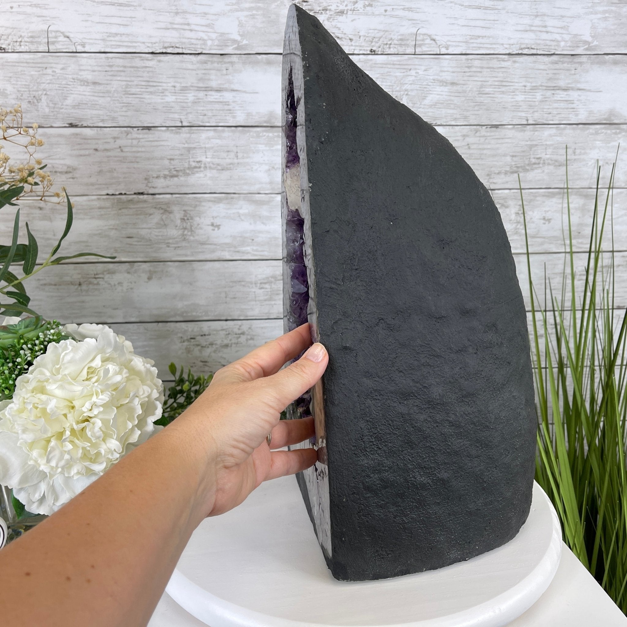 Extra Quality Brazilian Amethyst Cathedral, 16.6” tall & 47.2 lbs #5601-0526 by Brazil Gems - Brazil GemsBrazil GemsExtra Quality Brazilian Amethyst Cathedral, 16.6” tall & 47.2 lbs #5601-0526 by Brazil GemsCathedrals5601-0526