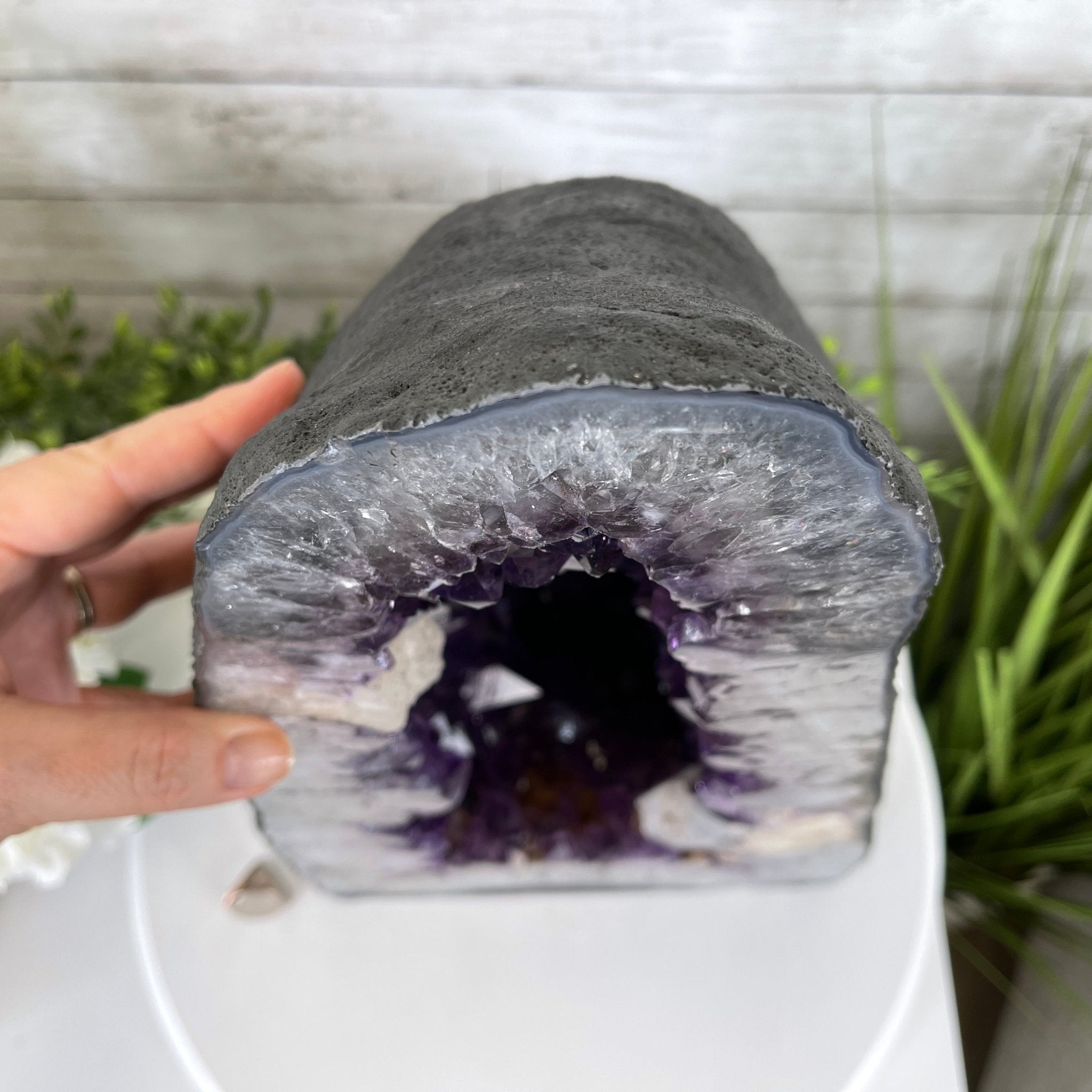 Extra Quality Brazilian Amethyst Cathedral, 16.6” tall & 47.2 lbs #5601-0526 by Brazil Gems - Brazil GemsBrazil GemsExtra Quality Brazilian Amethyst Cathedral, 16.6” tall & 47.2 lbs #5601-0526 by Brazil GemsCathedrals5601-0526