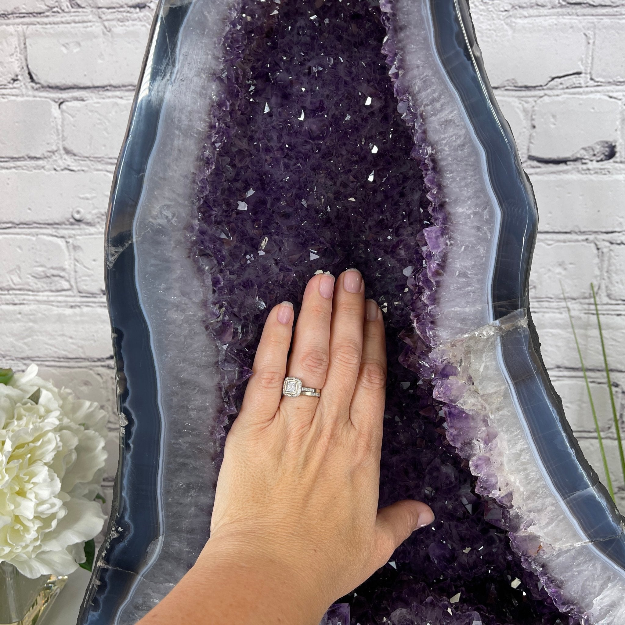 Extra Quality Brazilian Amethyst Cathedral, 19” tall & 63.8 lbs #5601-0443 by Brazil Gems - Brazil GemsBrazil GemsExtra Quality Brazilian Amethyst Cathedral, 19” tall & 63.8 lbs #5601-0443 by Brazil GemsCathedrals5601-0443