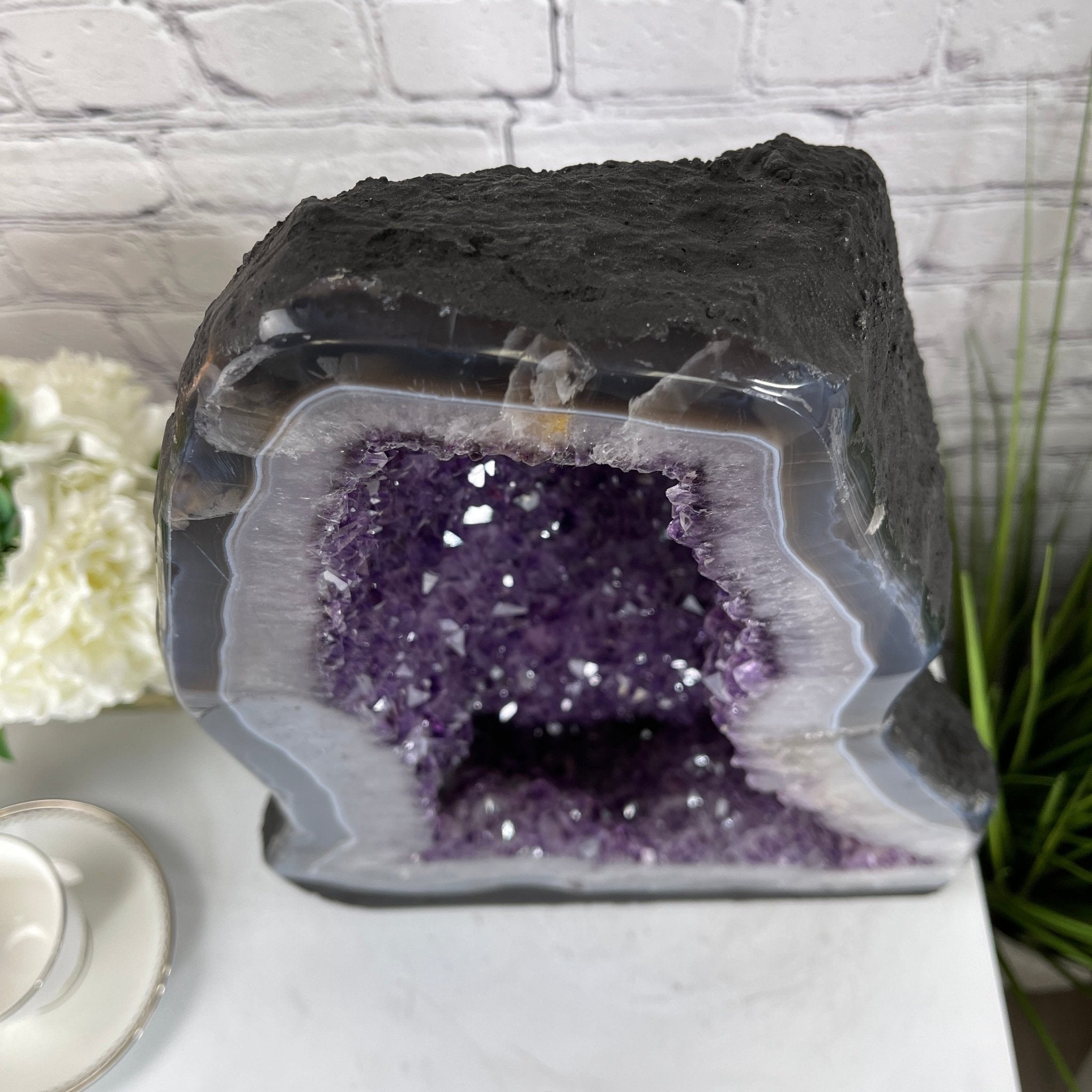 Extra Quality Brazilian Amethyst Cathedral, 19” tall & 63.8 lbs #5601-0443 by Brazil Gems - Brazil GemsBrazil GemsExtra Quality Brazilian Amethyst Cathedral, 19” tall & 63.8 lbs #5601-0443 by Brazil GemsCathedrals5601-0443