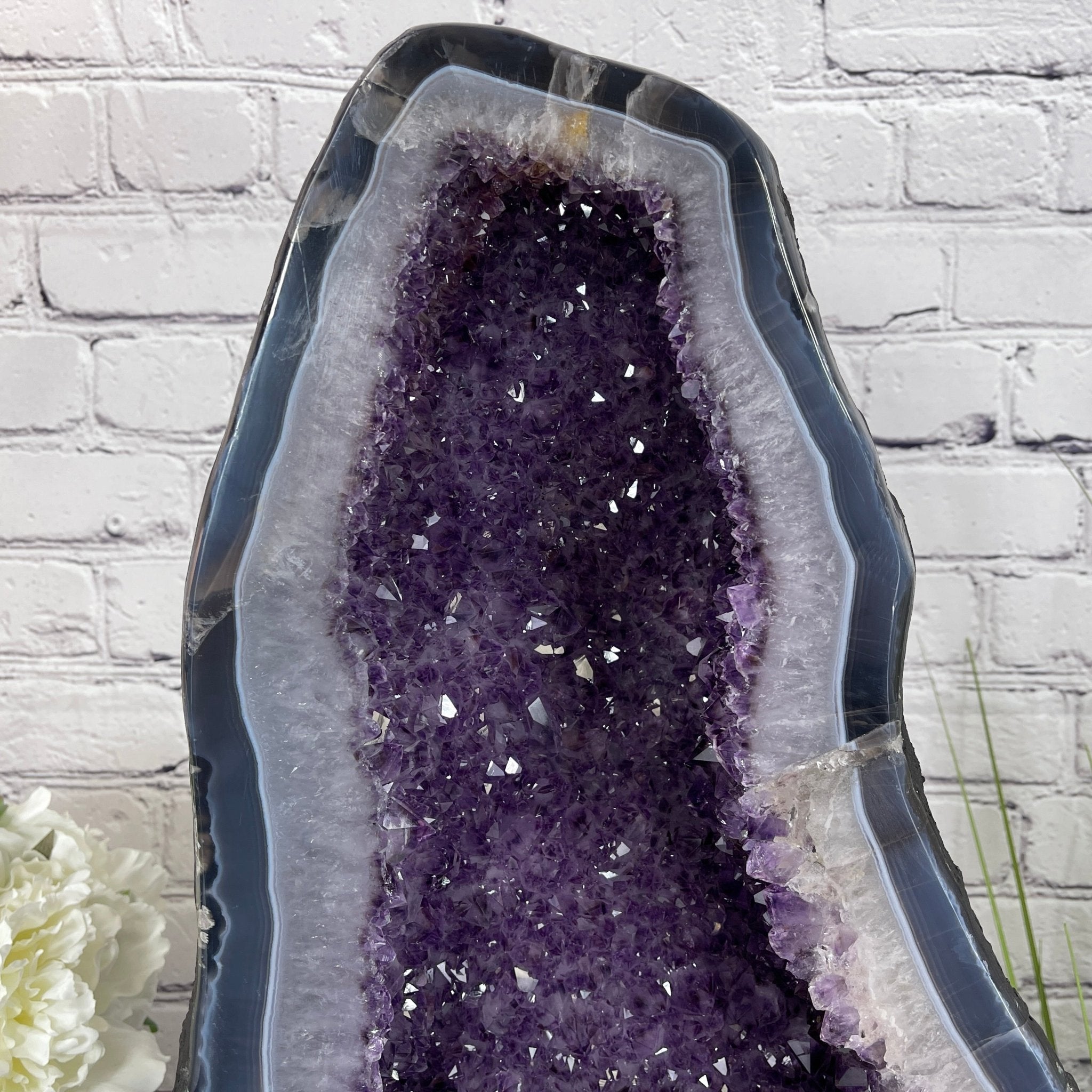 Extra Quality Brazilian Amethyst Cathedral, 19” tall & 63.8 lbs #5601-0443 by Brazil Gems - Brazil GemsBrazil GemsExtra Quality Brazilian Amethyst Cathedral, 19” tall & 63.8 lbs #5601-0443 by Brazil GemsCathedrals5601-0443