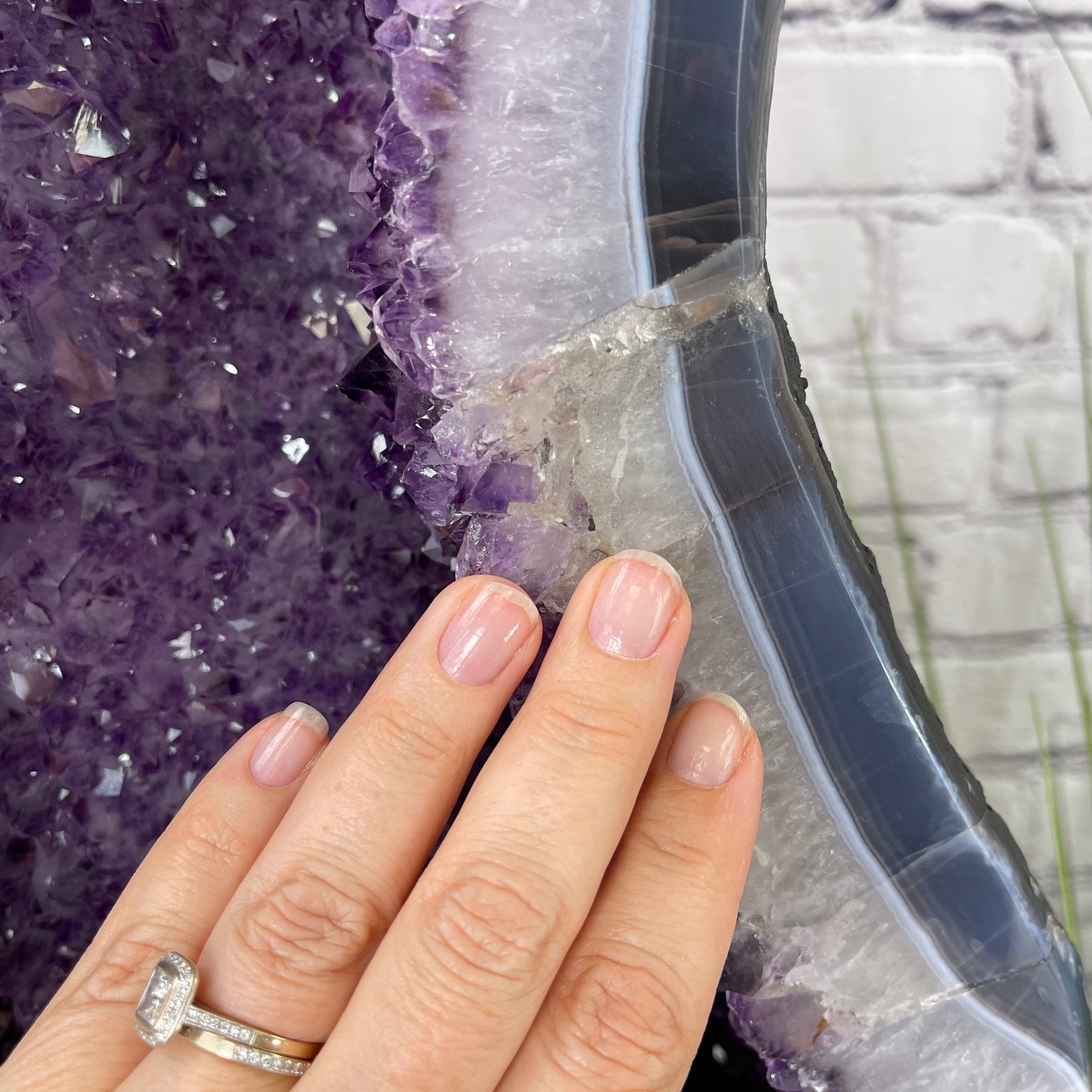 Extra Quality Brazilian Amethyst Cathedral, 19” tall & 63.8 lbs #5601-0443 by Brazil Gems - Brazil GemsBrazil GemsExtra Quality Brazilian Amethyst Cathedral, 19” tall & 63.8 lbs #5601-0443 by Brazil GemsCathedrals5601-0443