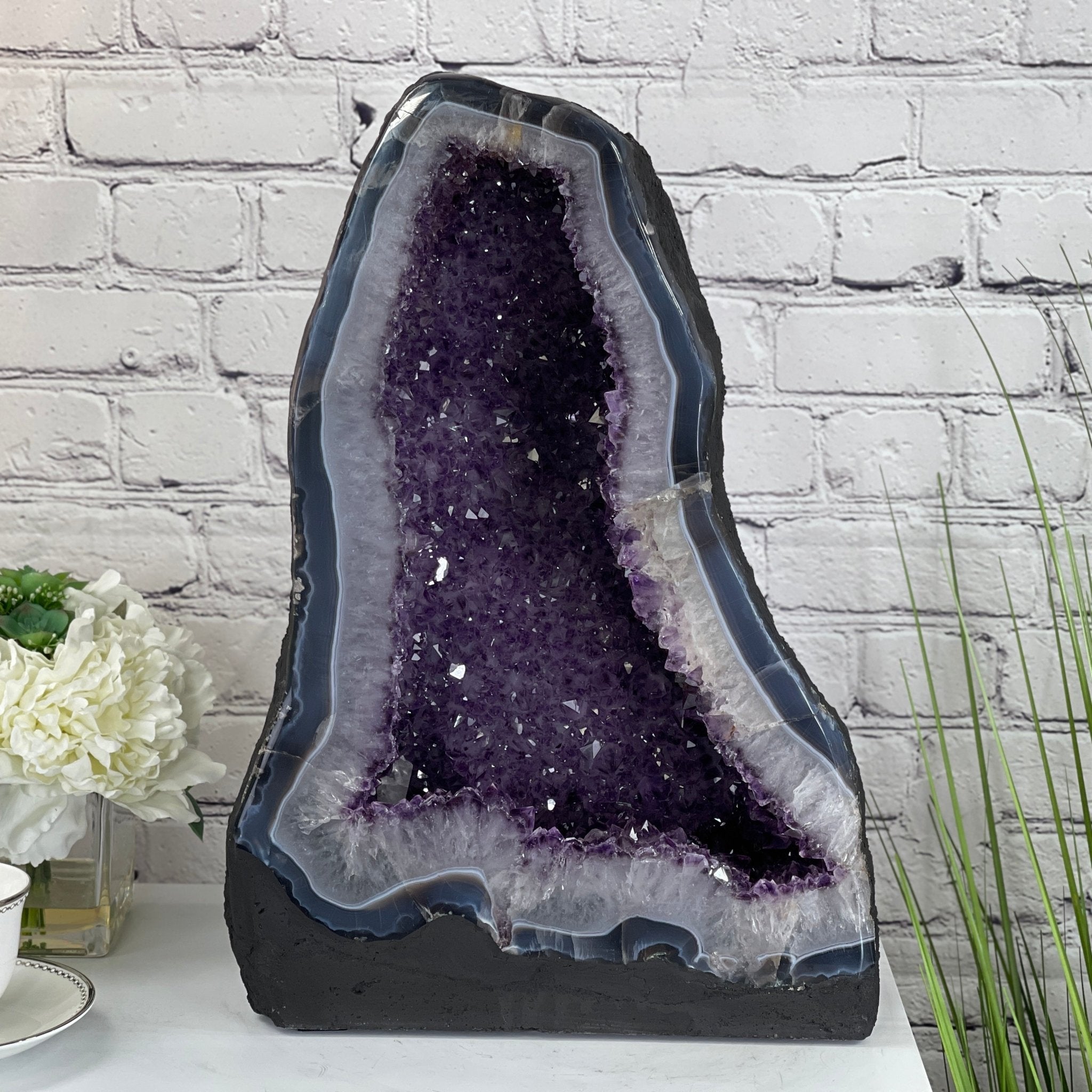 Extra Quality Brazilian Amethyst Cathedral, 19” tall & 63.8 lbs #5601-0443 by Brazil Gems - Brazil GemsBrazil GemsExtra Quality Brazilian Amethyst Cathedral, 19” tall & 63.8 lbs #5601-0443 by Brazil GemsCathedrals5601-0443