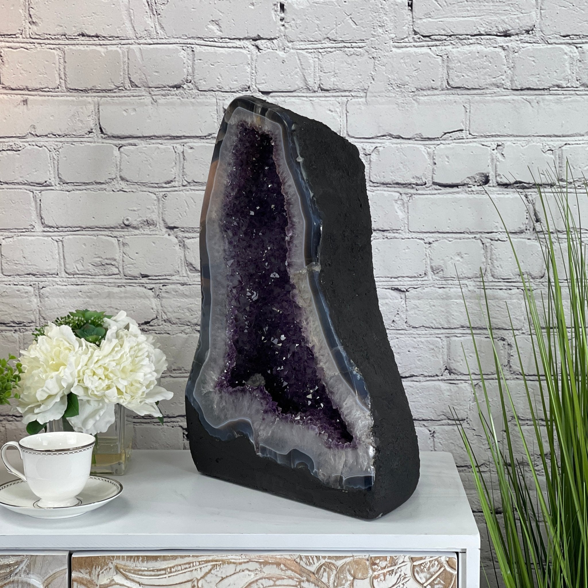 Extra Quality Brazilian Amethyst Cathedral, 19” tall & 63.8 lbs #5601-0443 by Brazil Gems - Brazil GemsBrazil GemsExtra Quality Brazilian Amethyst Cathedral, 19” tall & 63.8 lbs #5601-0443 by Brazil GemsCathedrals5601-0443