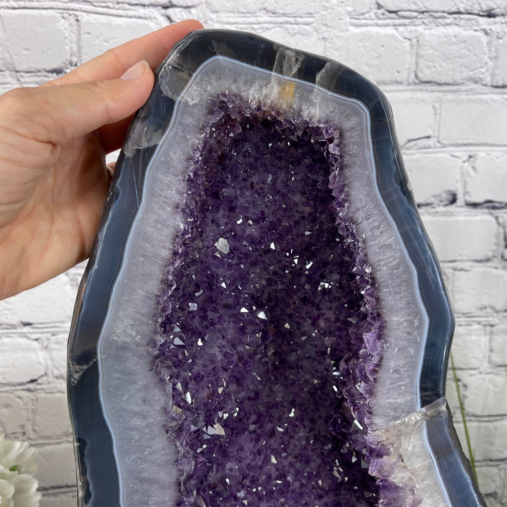 Extra Quality Brazilian Amethyst Cathedral, 19” tall & 63.8 lbs #5601-0443 by Brazil Gems - Brazil GemsBrazil GemsExtra Quality Brazilian Amethyst Cathedral, 19” tall & 63.8 lbs #5601-0443 by Brazil GemsCathedrals5601-0443