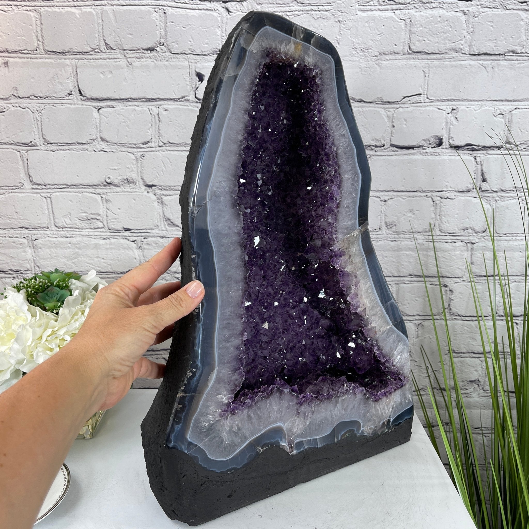 Extra Quality Brazilian Amethyst Cathedral, 19” tall & 63.8 lbs #5601-0443 by Brazil Gems - Brazil GemsBrazil GemsExtra Quality Brazilian Amethyst Cathedral, 19” tall & 63.8 lbs #5601-0443 by Brazil GemsCathedrals5601-0443