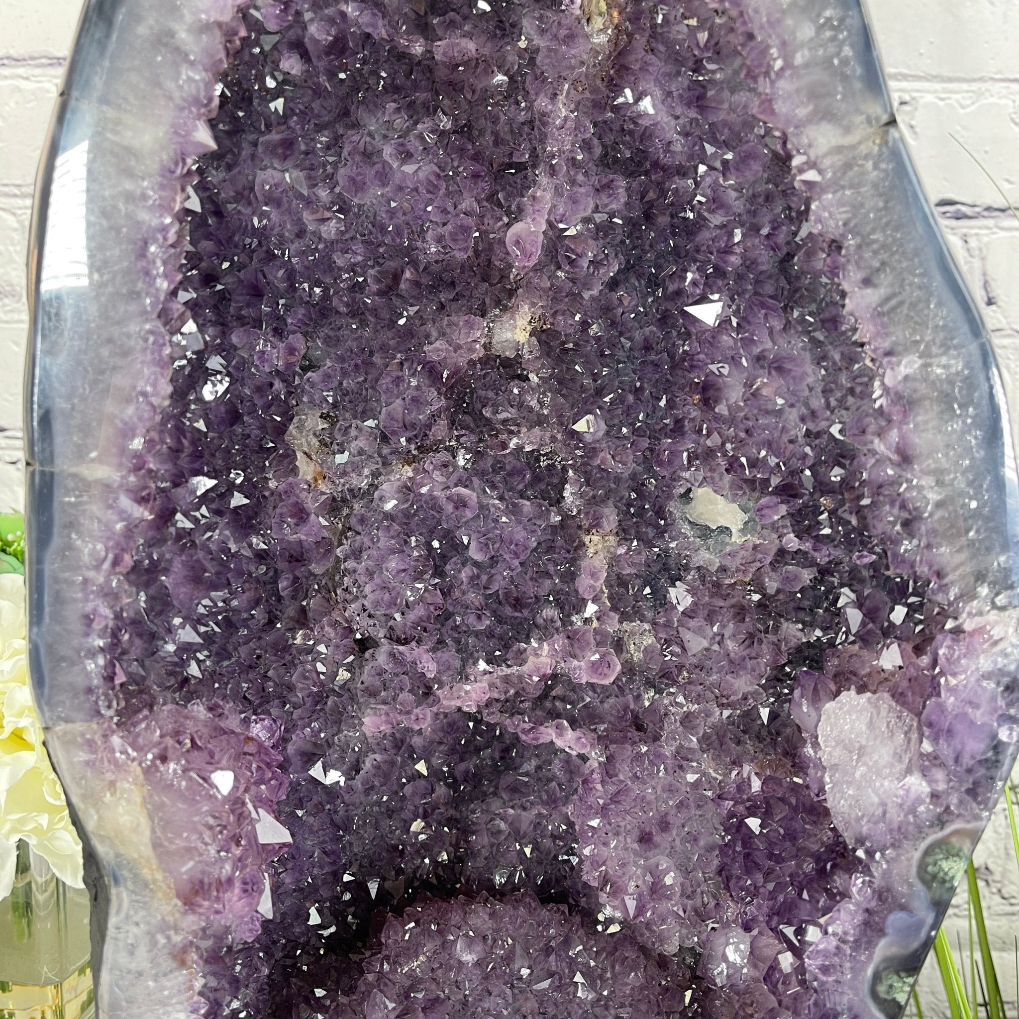 Extra Quality Brazilian Amethyst Cathedral, 19.25” tall & 38.9 lbs #5601-0435 by Brazil Gems - Brazil GemsBrazil GemsExtra Quality Brazilian Amethyst Cathedral, 19.25” tall & 38.9 lbs #5601-0435 by Brazil GemsCathedrals5601-0435