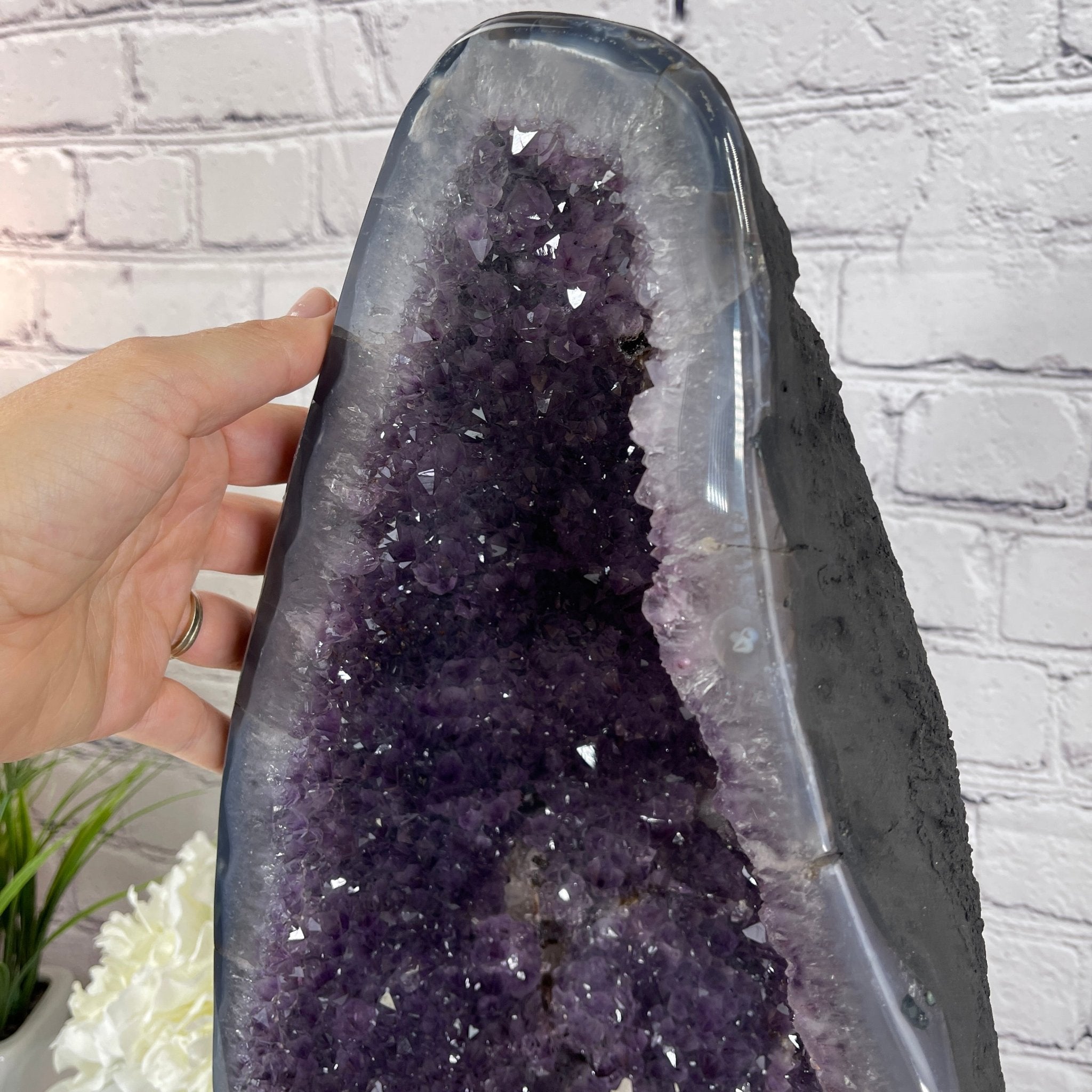 Extra Quality Brazilian Amethyst Cathedral, 19.25” tall & 38.9 lbs #5601-0435 by Brazil Gems - Brazil GemsBrazil GemsExtra Quality Brazilian Amethyst Cathedral, 19.25” tall & 38.9 lbs #5601-0435 by Brazil GemsCathedrals5601-0435