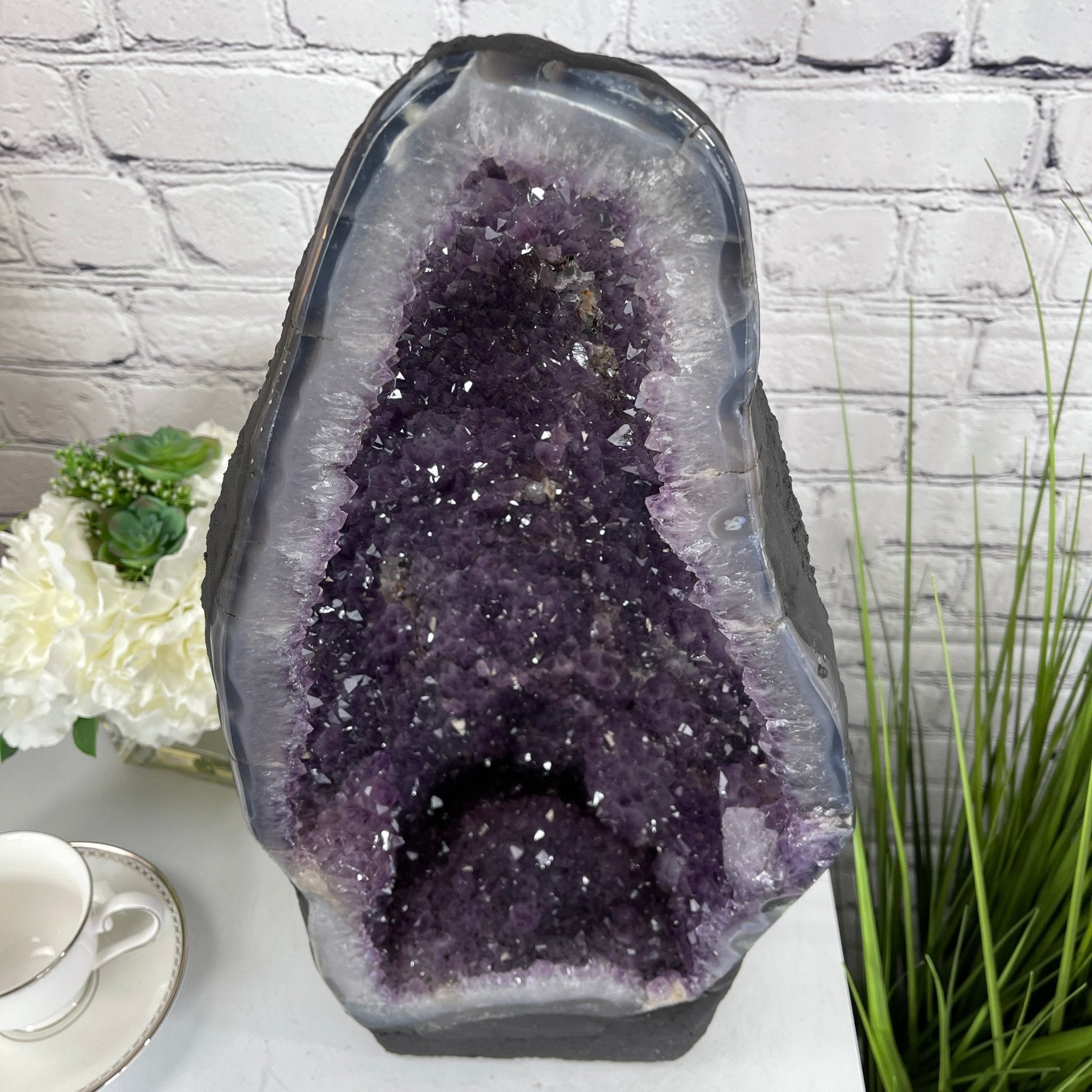 Extra Quality Brazilian Amethyst Cathedral, 19.25” tall & 38.9 lbs #5601-0435 by Brazil Gems - Brazil GemsBrazil GemsExtra Quality Brazilian Amethyst Cathedral, 19.25” tall & 38.9 lbs #5601-0435 by Brazil GemsCathedrals5601-0435