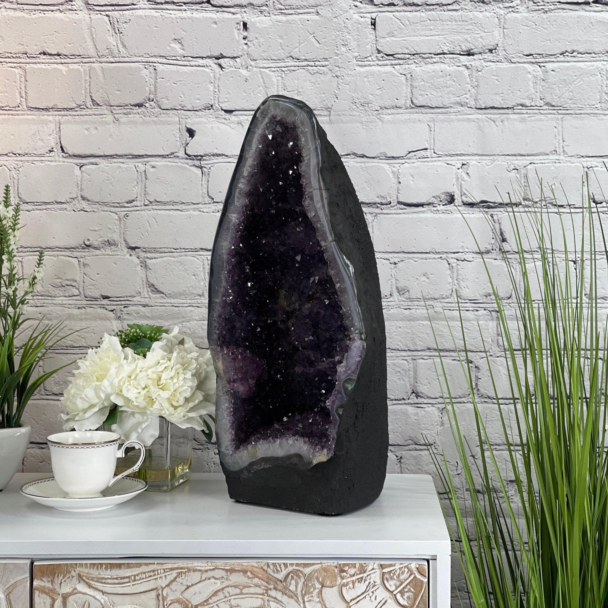 Extra Quality Brazilian Amethyst Cathedral, 19.25” tall & 38.9 lbs #5601-0435 by Brazil Gems - Brazil GemsBrazil GemsExtra Quality Brazilian Amethyst Cathedral, 19.25” tall & 38.9 lbs #5601-0435 by Brazil GemsCathedrals5601-0435