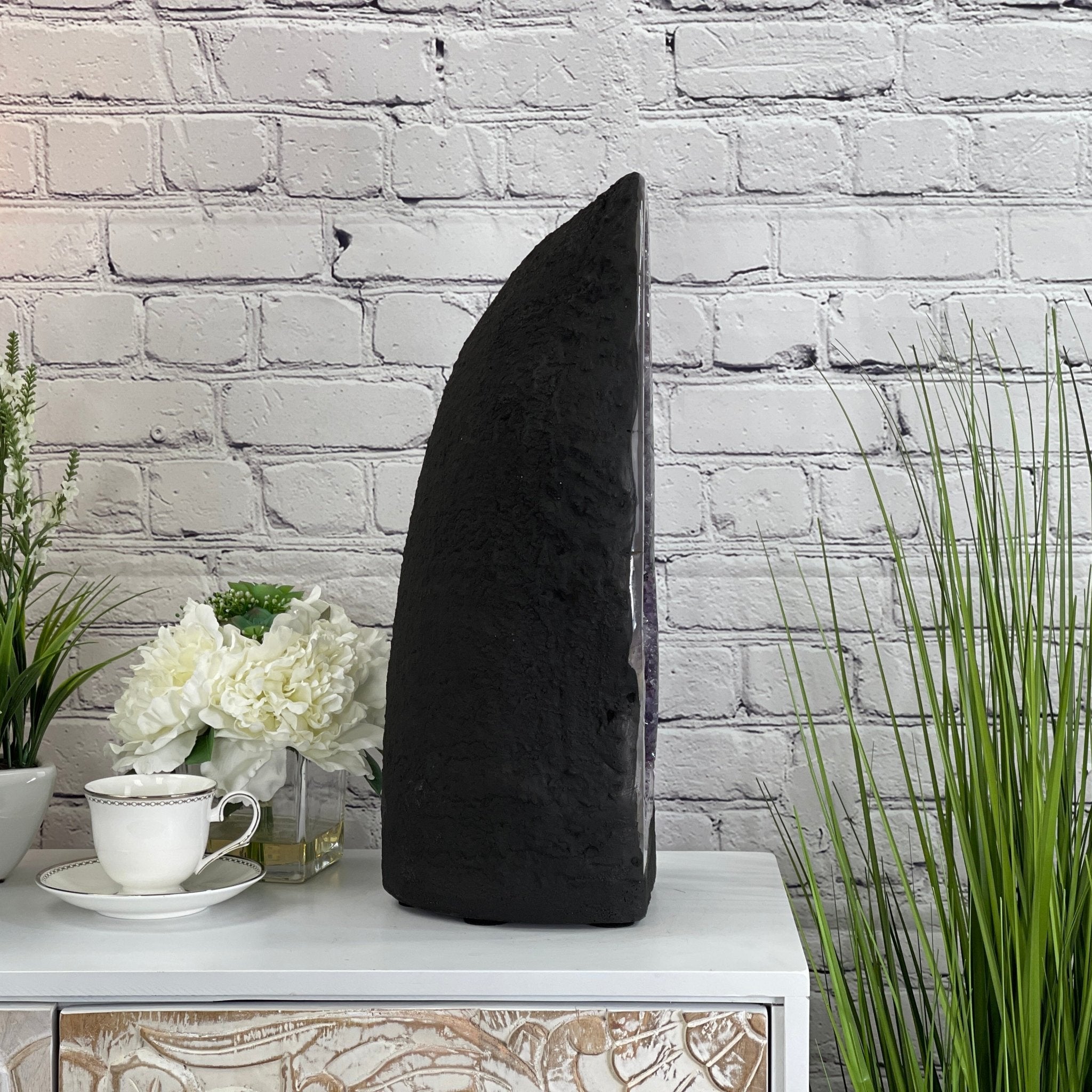 Extra Quality Brazilian Amethyst Cathedral, 19.25” tall & 38.9 lbs #5601-0435 by Brazil Gems - Brazil GemsBrazil GemsExtra Quality Brazilian Amethyst Cathedral, 19.25” tall & 38.9 lbs #5601-0435 by Brazil GemsCathedrals5601-0435