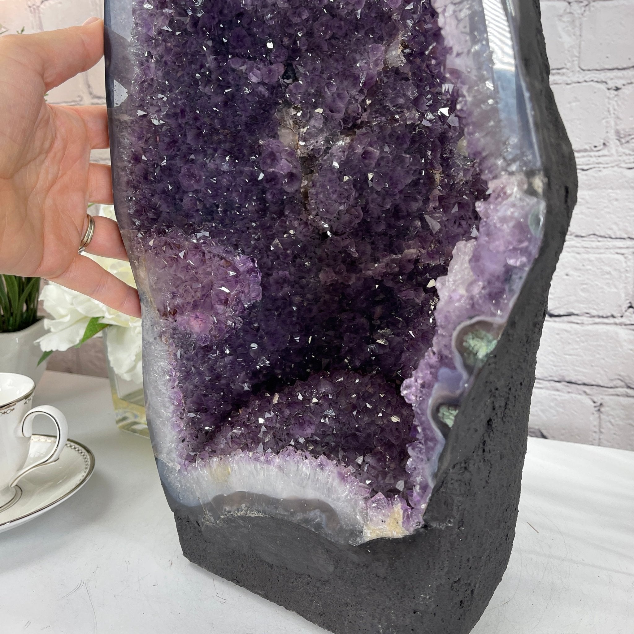 Extra Quality Brazilian Amethyst Cathedral, 19.25” tall & 38.9 lbs #5601-0435 by Brazil Gems - Brazil GemsBrazil GemsExtra Quality Brazilian Amethyst Cathedral, 19.25” tall & 38.9 lbs #5601-0435 by Brazil GemsCathedrals5601-0435