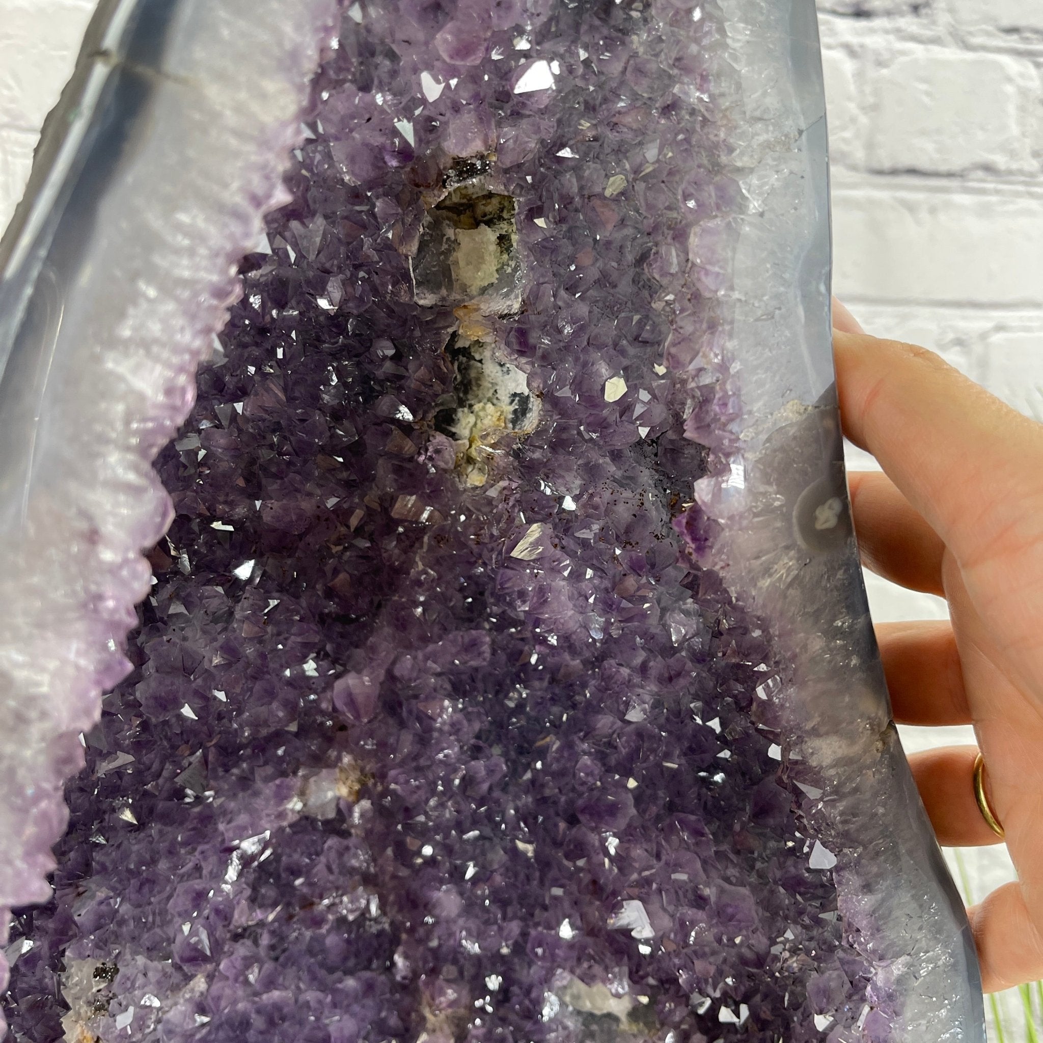 Extra Quality Brazilian Amethyst Cathedral, 19.25” tall & 38.9 lbs #5601-0435 by Brazil Gems - Brazil GemsBrazil GemsExtra Quality Brazilian Amethyst Cathedral, 19.25” tall & 38.9 lbs #5601-0435 by Brazil GemsCathedrals5601-0435