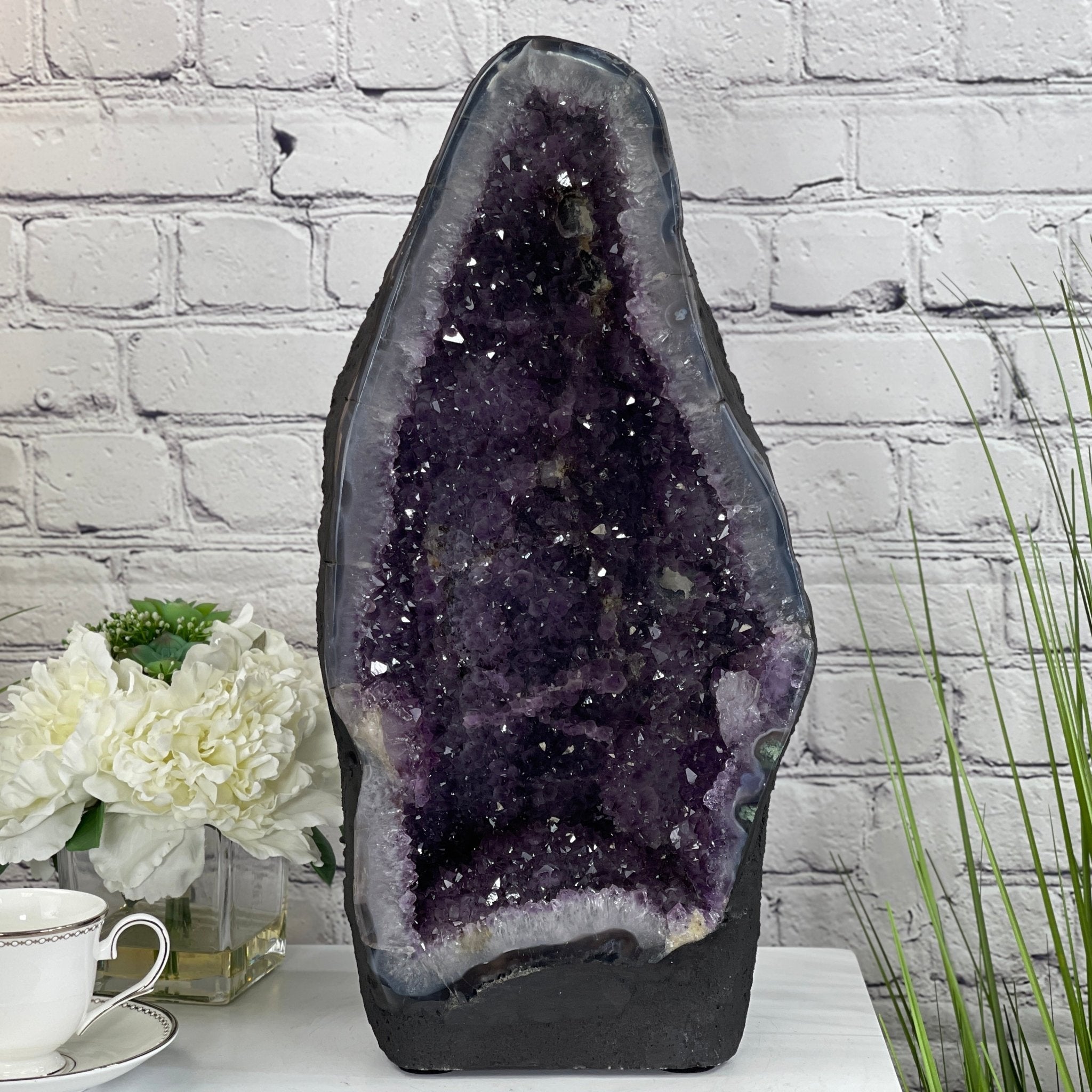 Extra Quality Brazilian Amethyst Cathedral, 19.25” tall & 38.9 lbs #5601-0435 by Brazil Gems - Brazil GemsBrazil GemsExtra Quality Brazilian Amethyst Cathedral, 19.25” tall & 38.9 lbs #5601-0435 by Brazil GemsCathedrals5601-0435