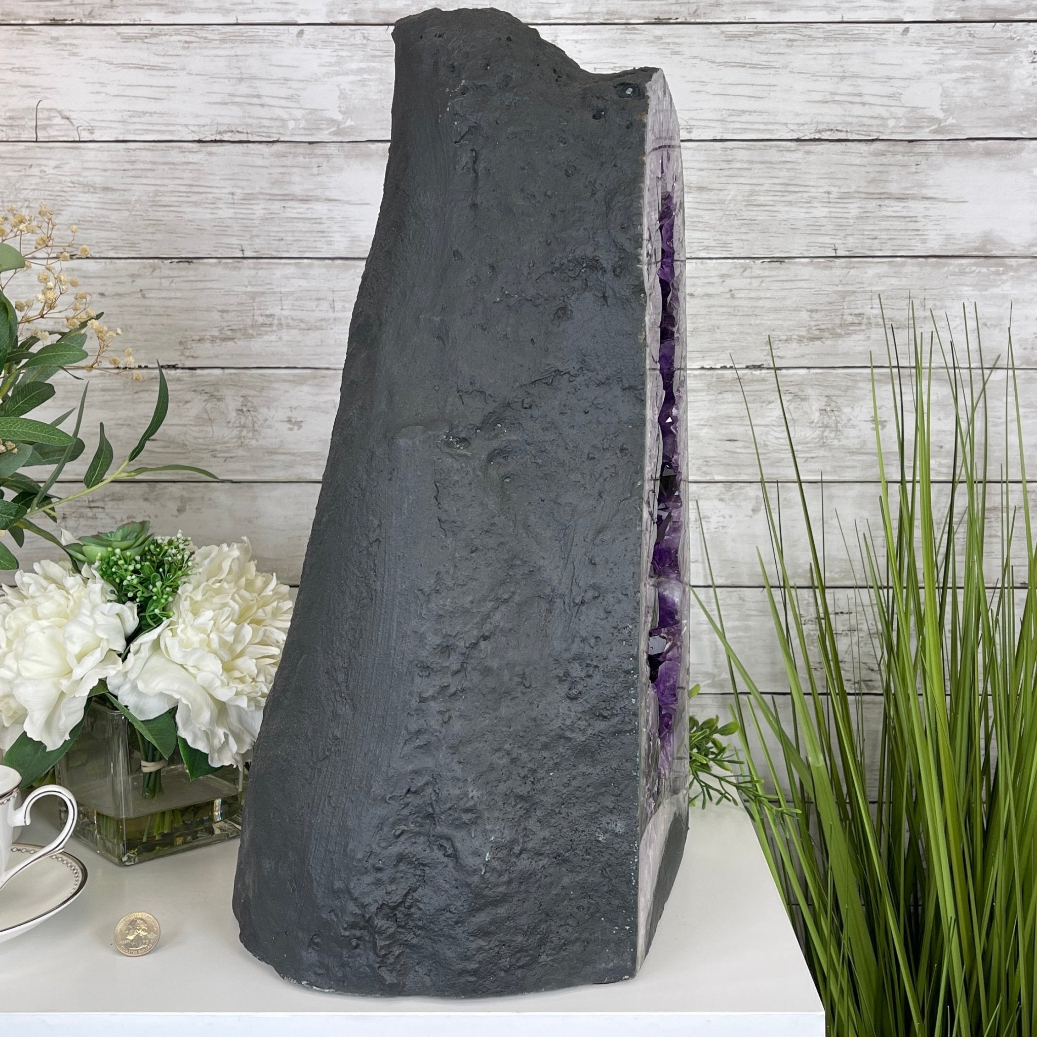 Extra Quality Brazilian Amethyst Cathedral, 19.6” tall & 81.4 lbs #5601-0708 by Brazil Gems - Brazil GemsBrazil GemsExtra Quality Brazilian Amethyst Cathedral, 19.6” tall & 81.4 lbs #5601-0708 by Brazil GemsCathedrals5601-0708