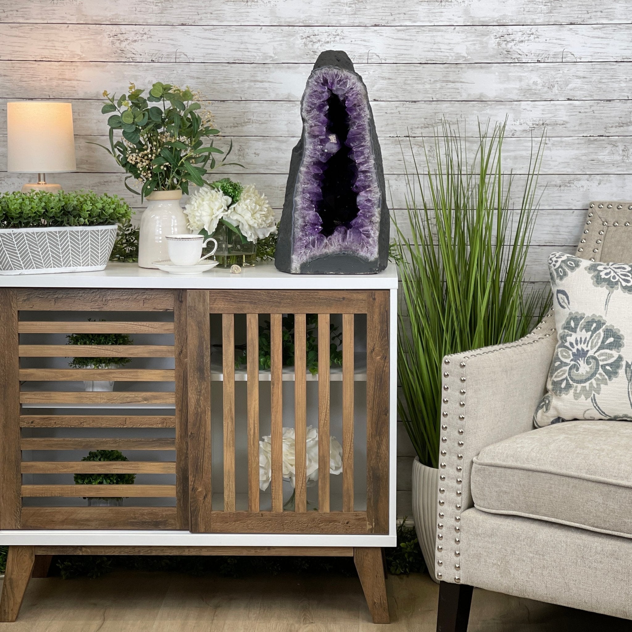 Extra Quality Brazilian Amethyst Cathedral, 19.6” tall & 81.4 lbs #5601-0708 by Brazil Gems - Brazil GemsBrazil GemsExtra Quality Brazilian Amethyst Cathedral, 19.6” tall & 81.4 lbs #5601-0708 by Brazil GemsCathedrals5601-0708