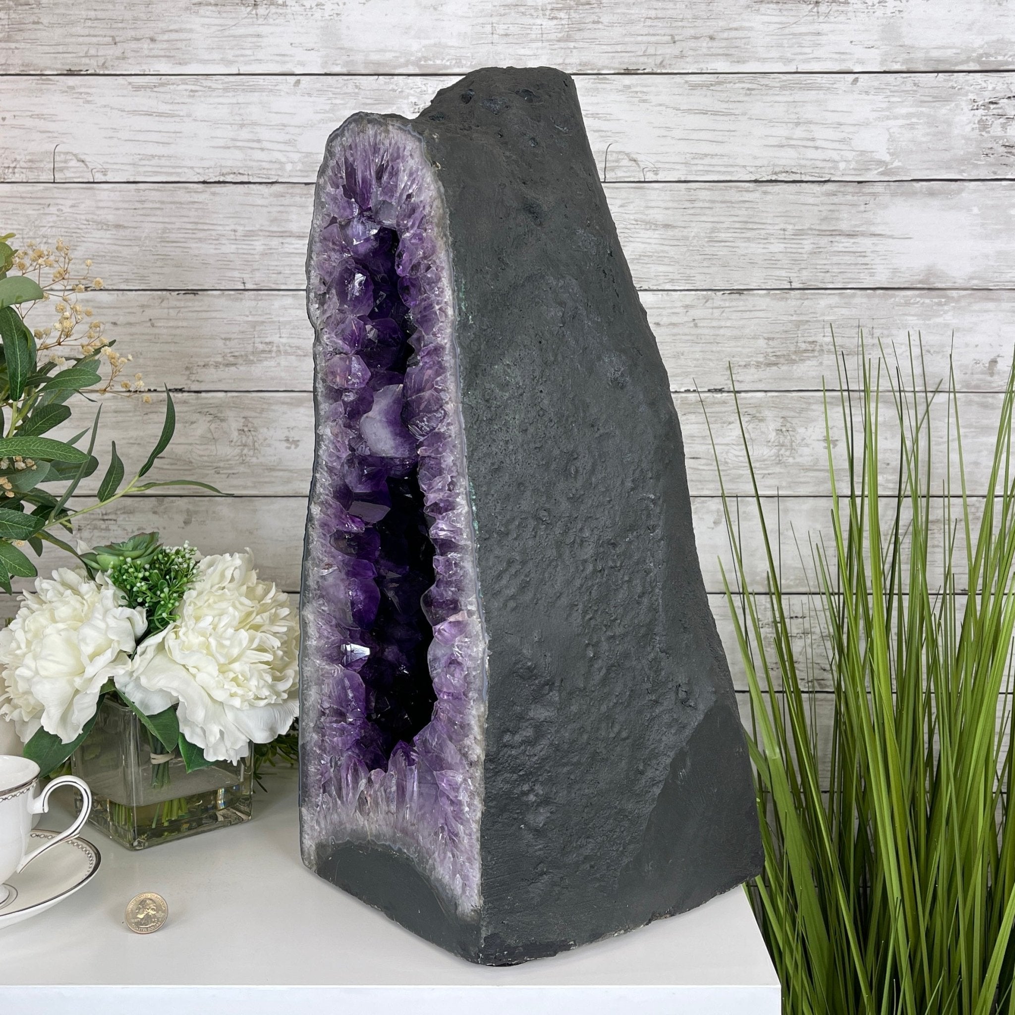 Extra Quality Brazilian Amethyst Cathedral, 19.6” tall & 81.4 lbs #5601-0708 by Brazil Gems - Brazil GemsBrazil GemsExtra Quality Brazilian Amethyst Cathedral, 19.6” tall & 81.4 lbs #5601-0708 by Brazil GemsCathedrals5601-0708