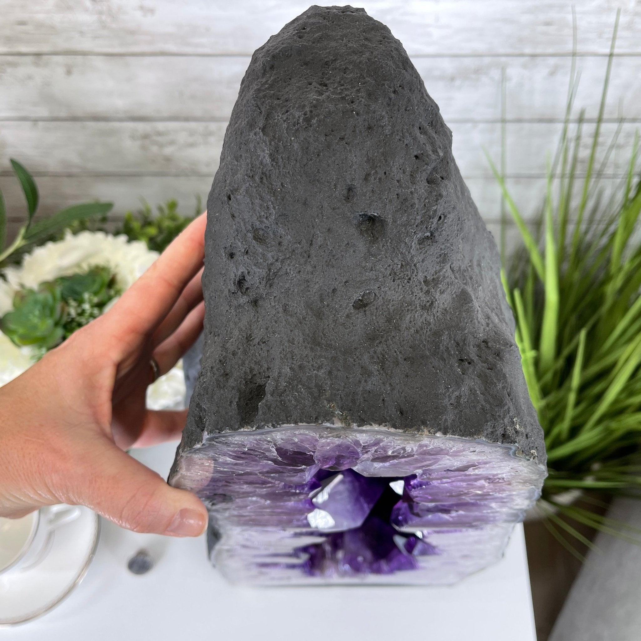 Extra Quality Brazilian Amethyst Cathedral, 19.6” tall & 81.4 lbs #5601-0708 by Brazil Gems - Brazil GemsBrazil GemsExtra Quality Brazilian Amethyst Cathedral, 19.6” tall & 81.4 lbs #5601-0708 by Brazil GemsCathedrals5601-0708