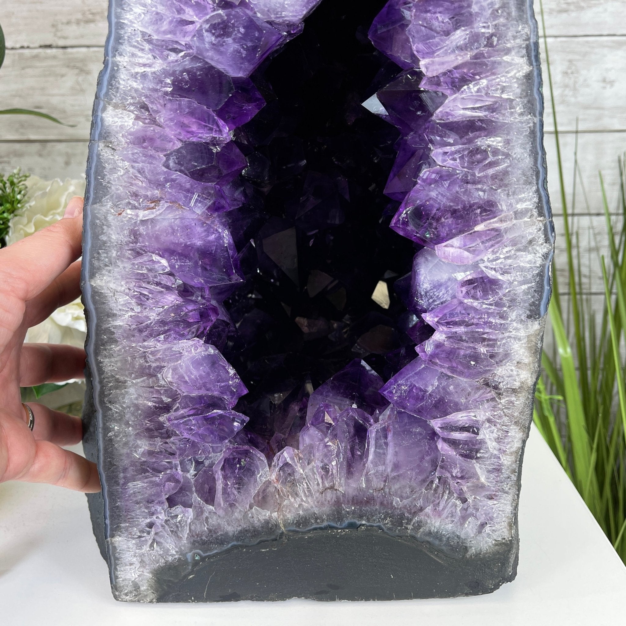 Extra Quality Brazilian Amethyst Cathedral, 19.6” tall & 81.4 lbs #5601-0708 by Brazil Gems - Brazil GemsBrazil GemsExtra Quality Brazilian Amethyst Cathedral, 19.6” tall & 81.4 lbs #5601-0708 by Brazil GemsCathedrals5601-0708