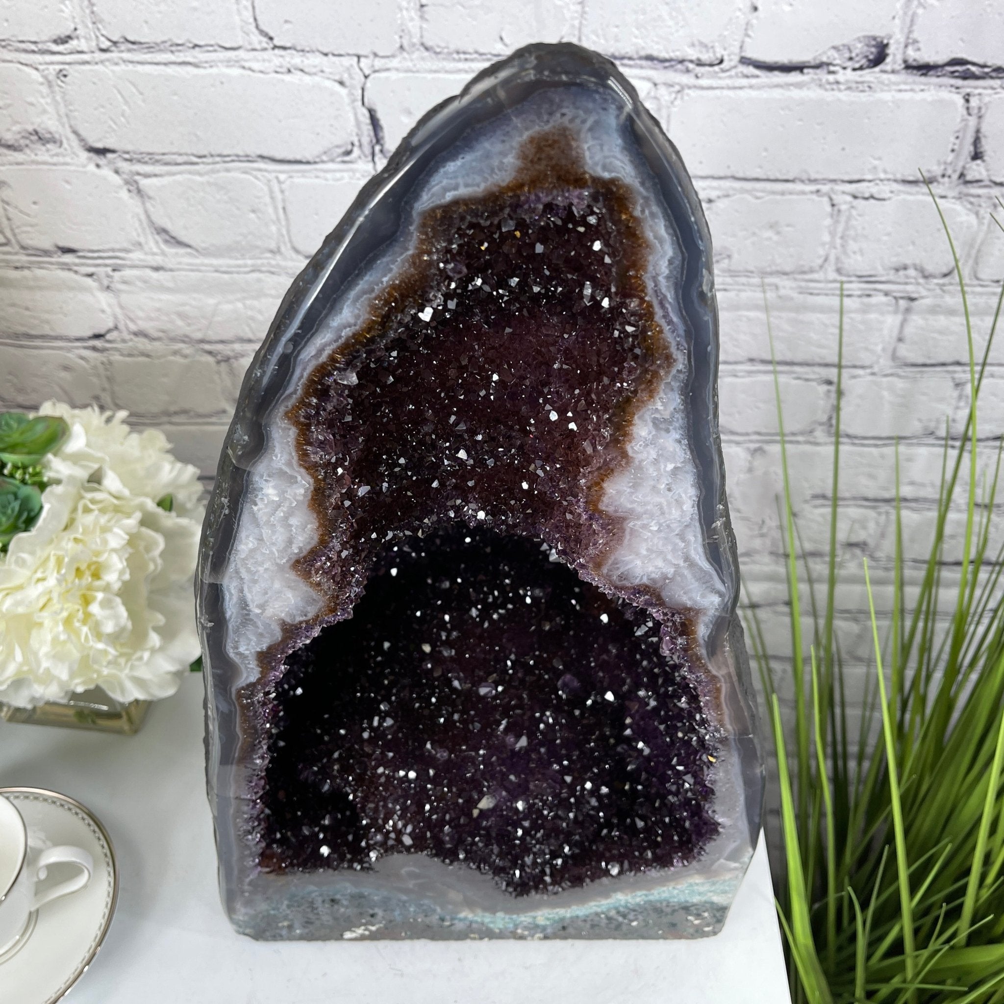 Extra Quality Brazilian Amethyst Cathedral, 20” tall & 57.1 lbs #5601-0440 by Brazil Gems - Brazil GemsBrazil GemsExtra Quality Brazilian Amethyst Cathedral, 20” tall & 57.1 lbs #5601-0440 by Brazil GemsCathedrals5601-0440