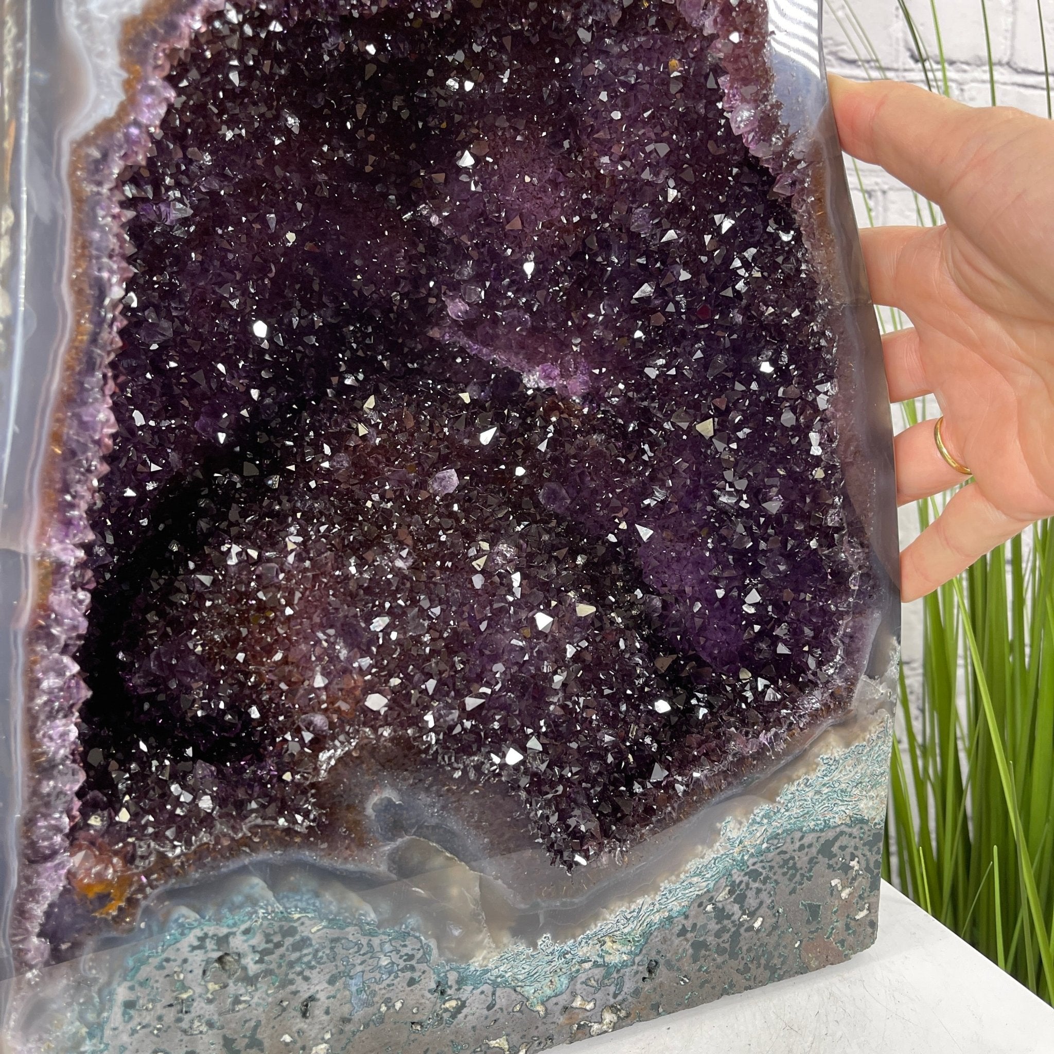 Extra Quality Brazilian Amethyst Cathedral, 20” tall & 57.1 lbs #5601-0440 by Brazil Gems - Brazil GemsBrazil GemsExtra Quality Brazilian Amethyst Cathedral, 20” tall & 57.1 lbs #5601-0440 by Brazil GemsCathedrals5601-0440