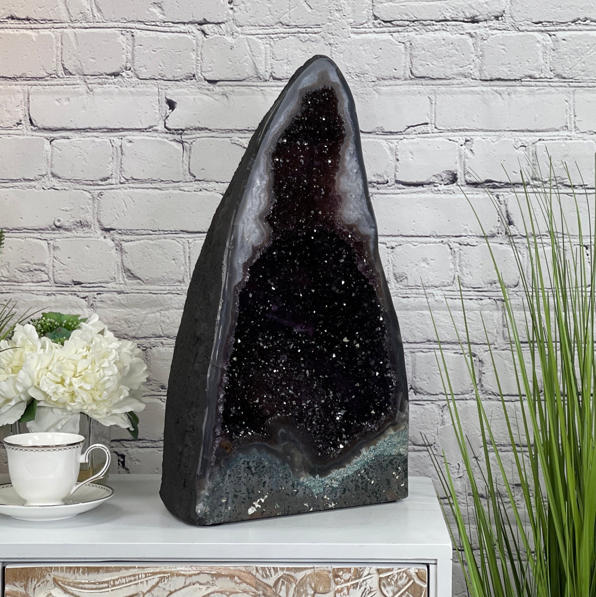 Extra Quality Brazilian Amethyst Cathedral, 20” tall & 57.1 lbs #5601-0440 by Brazil Gems - Brazil GemsBrazil GemsExtra Quality Brazilian Amethyst Cathedral, 20” tall & 57.1 lbs #5601-0440 by Brazil GemsCathedrals5601-0440