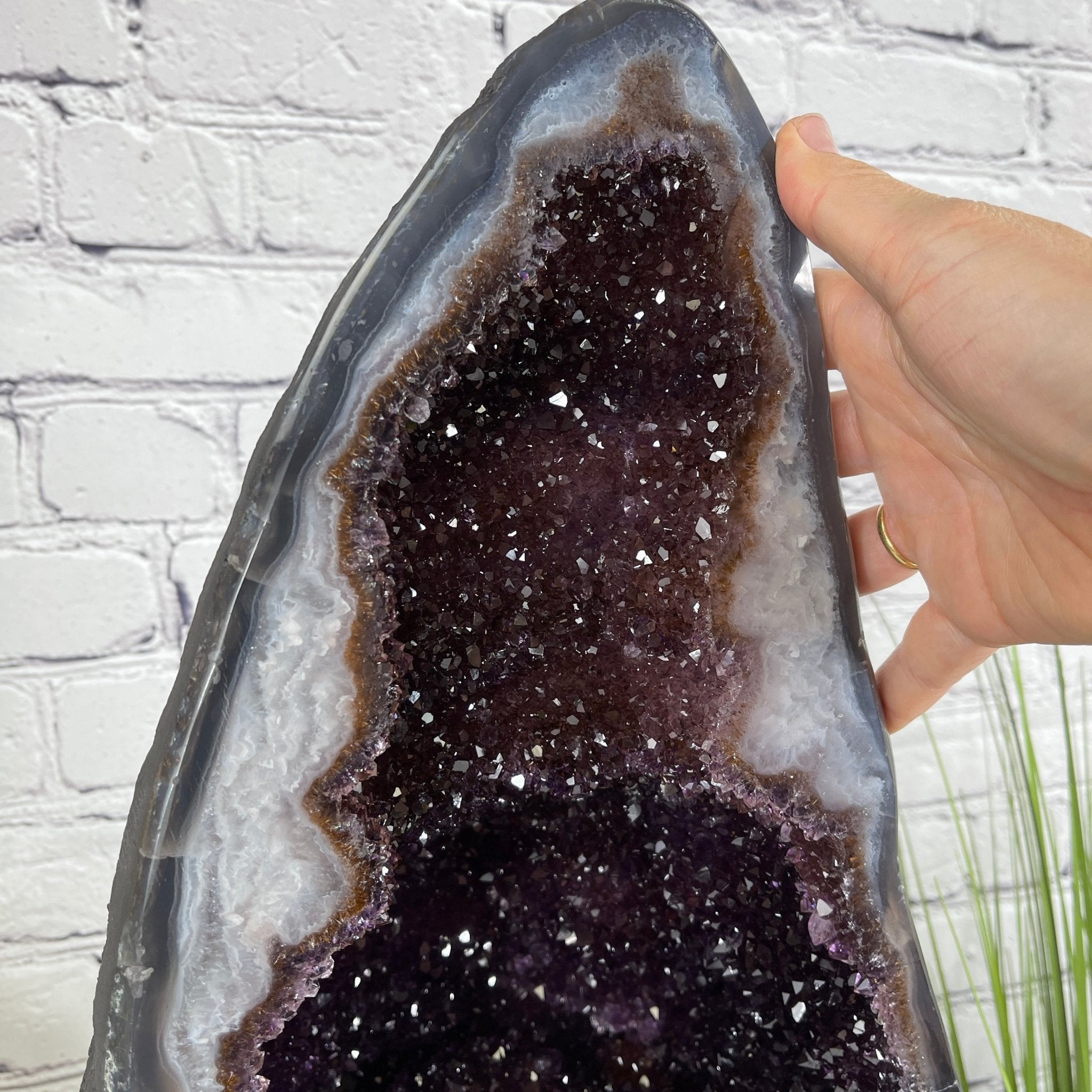 Extra Quality Brazilian Amethyst Cathedral, 20” tall & 57.1 lbs #5601-0440 by Brazil Gems - Brazil GemsBrazil GemsExtra Quality Brazilian Amethyst Cathedral, 20” tall & 57.1 lbs #5601-0440 by Brazil GemsCathedrals5601-0440