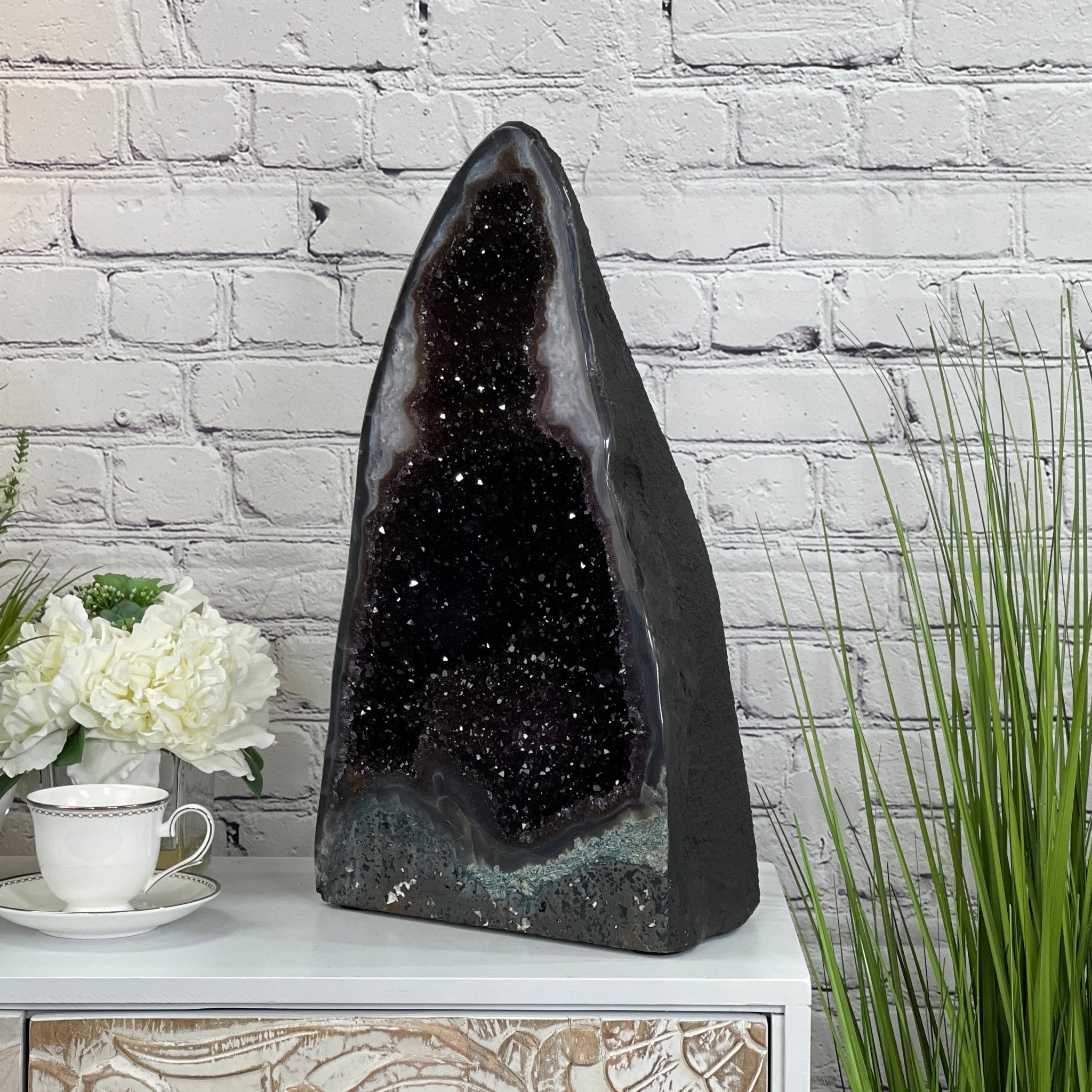 Extra Quality Brazilian Amethyst Cathedral, 20” tall & 57.1 lbs #5601-0440 by Brazil Gems - Brazil GemsBrazil GemsExtra Quality Brazilian Amethyst Cathedral, 20” tall & 57.1 lbs #5601-0440 by Brazil GemsCathedrals5601-0440