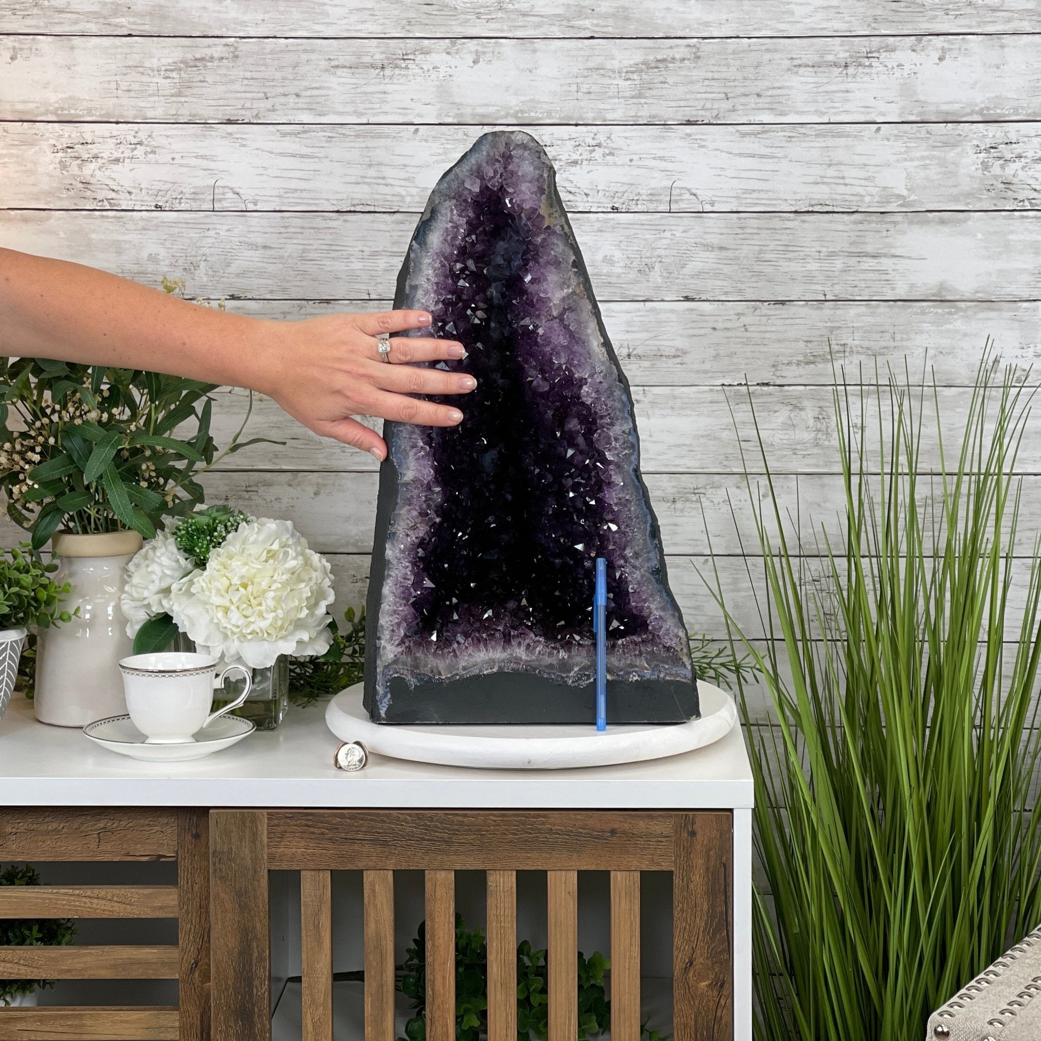 Extra Quality Brazilian Amethyst Cathedral, 20.5” tall & 86.3 lbs #5601-0646 by Brazil Gems - Brazil GemsBrazil GemsExtra Quality Brazilian Amethyst Cathedral, 20.5” tall & 86.3 lbs #5601-0646 by Brazil GemsCathedrals5601-0646
