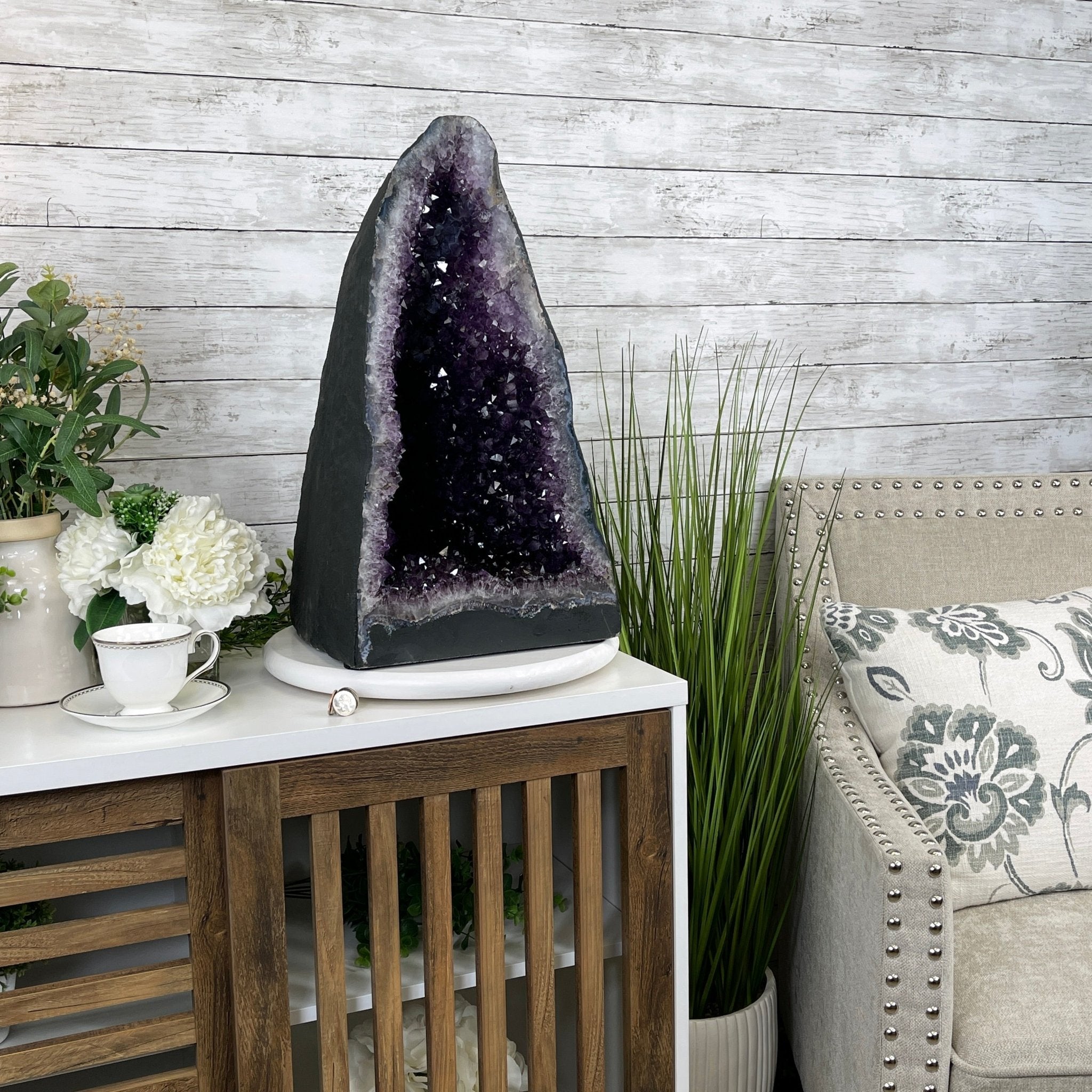 Extra Quality Brazilian Amethyst Cathedral, 20.5” tall & 86.3 lbs #5601-0646 by Brazil Gems - Brazil GemsBrazil GemsExtra Quality Brazilian Amethyst Cathedral, 20.5” tall & 86.3 lbs #5601-0646 by Brazil GemsCathedrals5601-0646