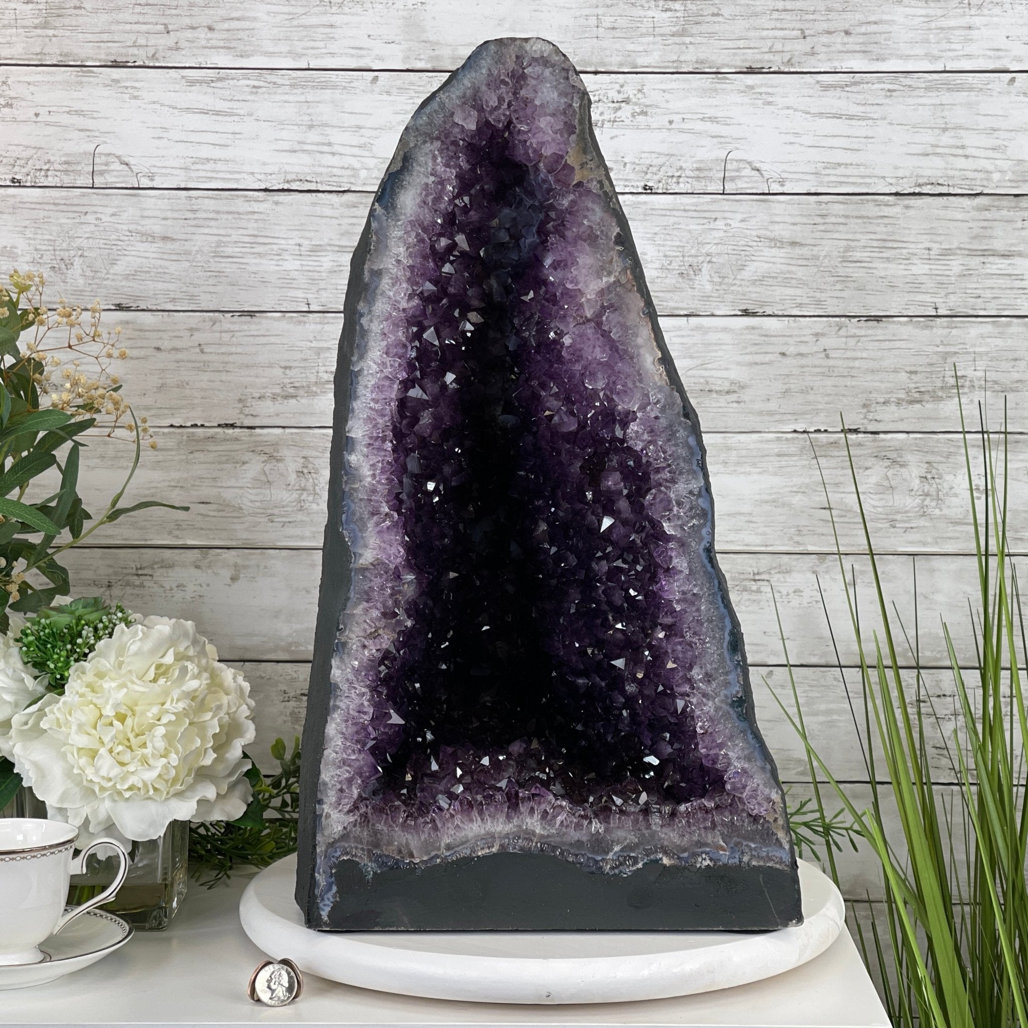 Extra Quality Brazilian Amethyst Cathedral, 20.5” tall & 86.3 lbs #5601-0646 by Brazil Gems - Brazil GemsBrazil GemsExtra Quality Brazilian Amethyst Cathedral, 20.5” tall & 86.3 lbs #5601-0646 by Brazil GemsCathedrals5601-0646