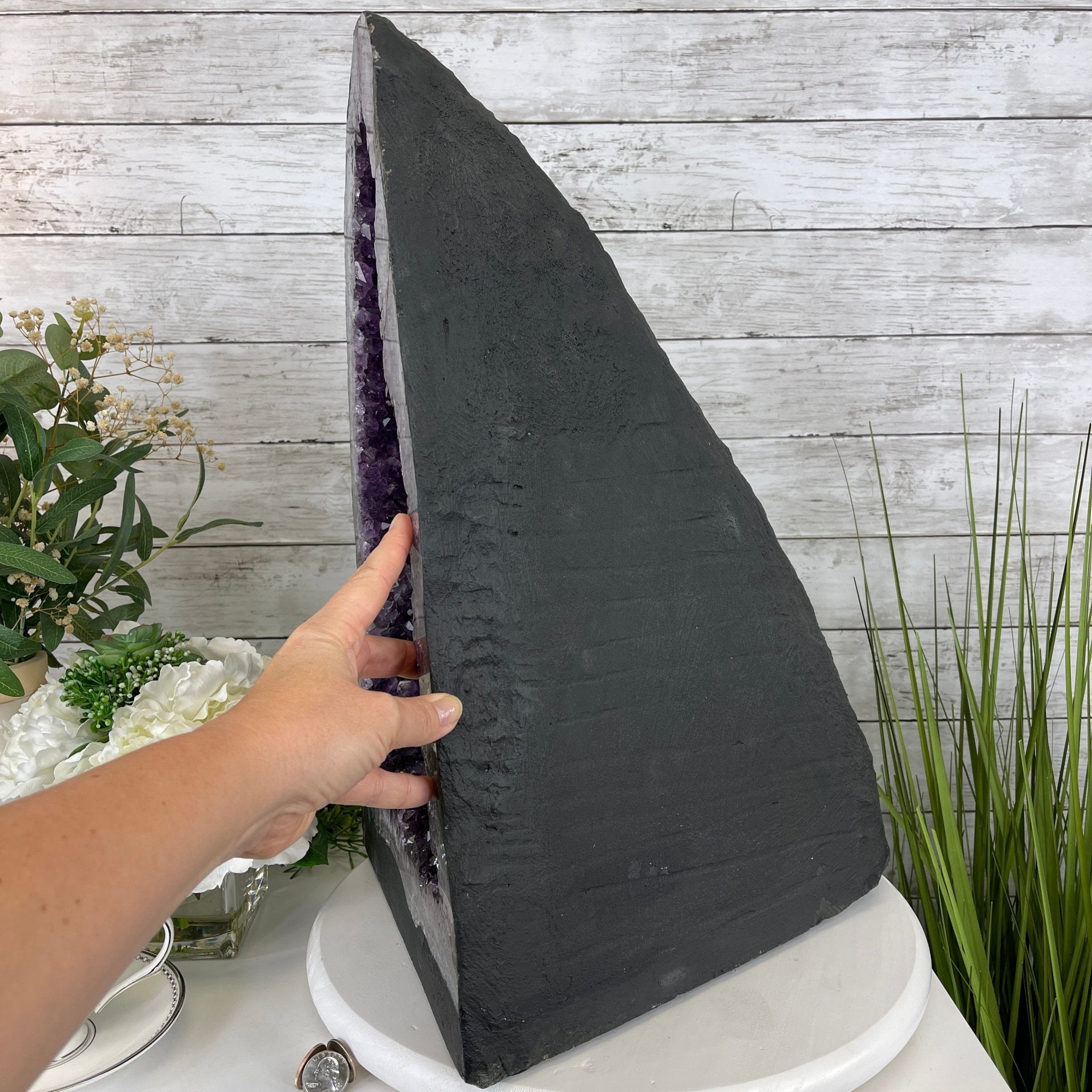 Extra Quality Brazilian Amethyst Cathedral, 20.5” tall & 86.3 lbs #5601-0646 by Brazil Gems - Brazil GemsBrazil GemsExtra Quality Brazilian Amethyst Cathedral, 20.5” tall & 86.3 lbs #5601-0646 by Brazil GemsCathedrals5601-0646