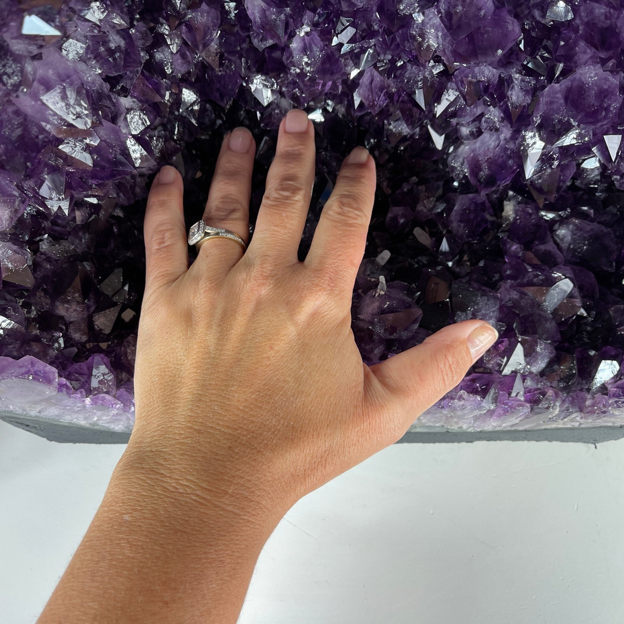Extra Quality Brazilian Amethyst Cathedral, 20.75” tall & 73 lbs #5601-0444 by Brazil Gems - Brazil GemsBrazil GemsExtra Quality Brazilian Amethyst Cathedral, 20.75” tall & 73 lbs #5601-0444 by Brazil GemsCathedrals5601-0444