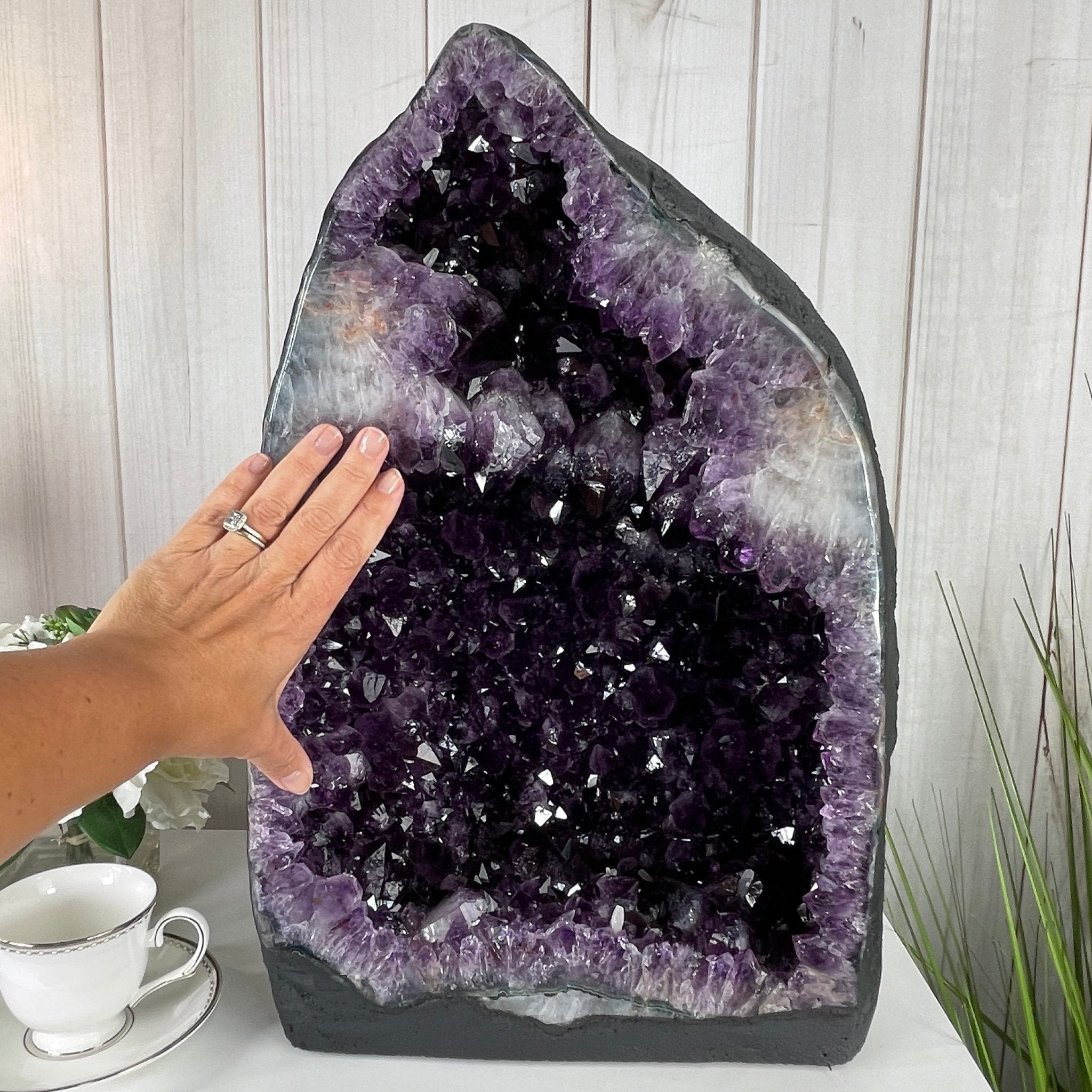 Extra Quality Brazilian Amethyst Cathedral, 20.75” tall & 73 lbs #5601-0444 by Brazil Gems - Brazil GemsBrazil GemsExtra Quality Brazilian Amethyst Cathedral, 20.75” tall & 73 lbs #5601-0444 by Brazil GemsCathedrals5601-0444