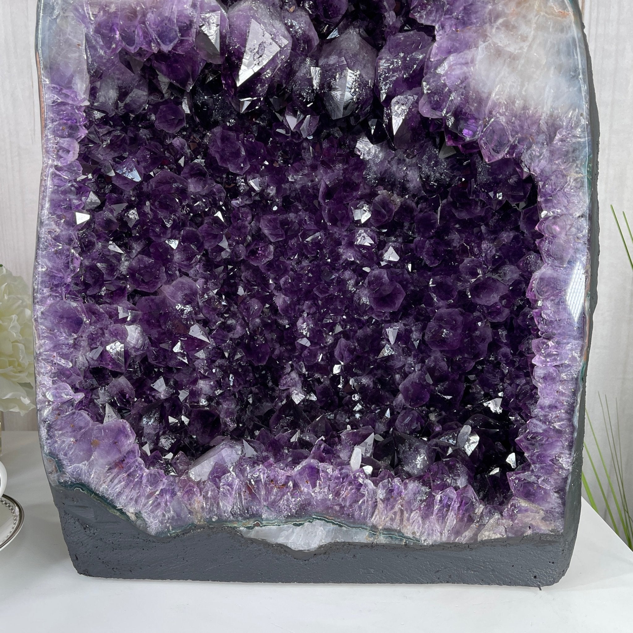 Extra Quality Brazilian Amethyst Cathedral, 20.75” tall & 73 lbs #5601-0444 by Brazil Gems - Brazil GemsBrazil GemsExtra Quality Brazilian Amethyst Cathedral, 20.75” tall & 73 lbs #5601-0444 by Brazil GemsCathedrals5601-0444