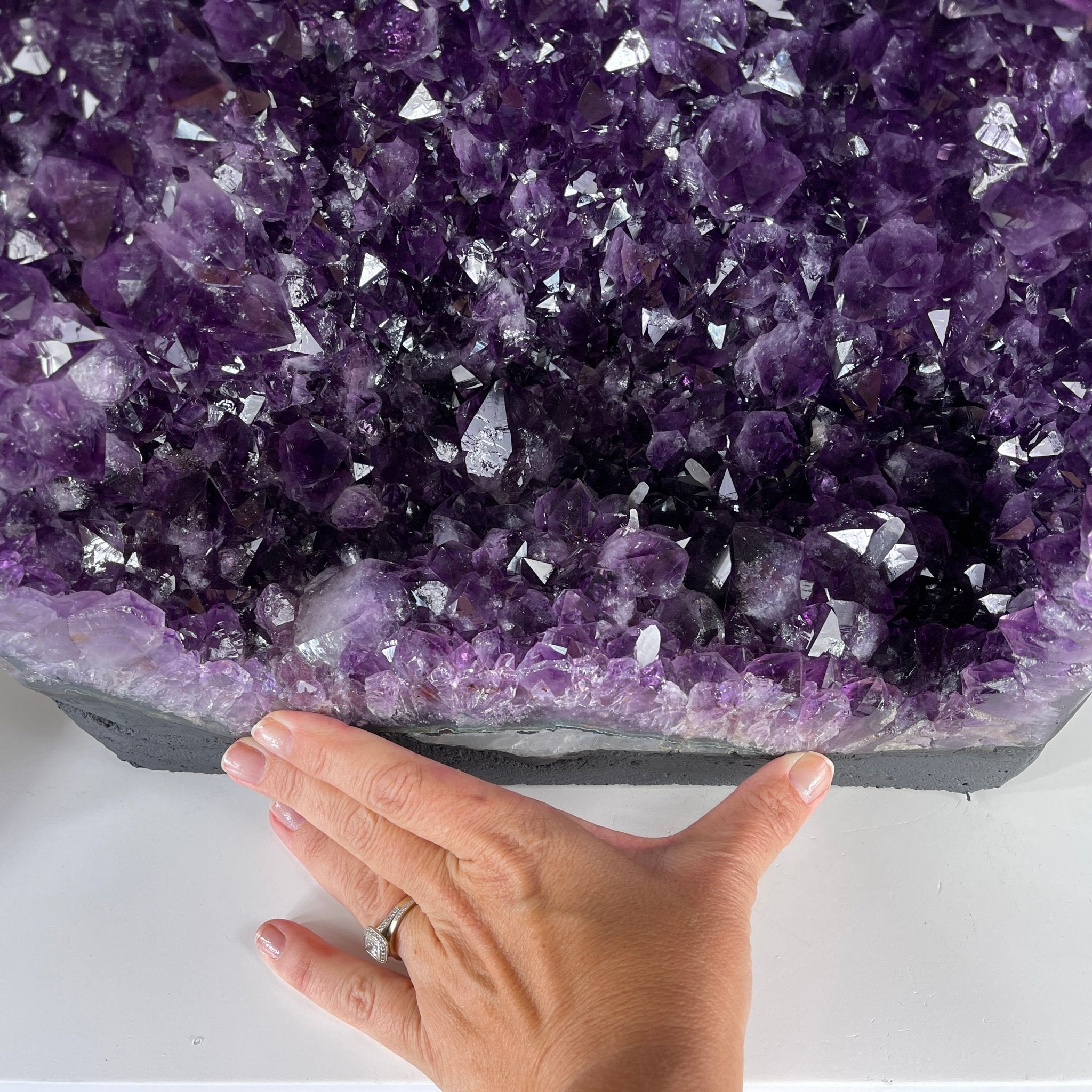 Extra Quality Brazilian Amethyst Cathedral, 20.75” tall & 73 lbs #5601-0444 by Brazil Gems - Brazil GemsBrazil GemsExtra Quality Brazilian Amethyst Cathedral, 20.75” tall & 73 lbs #5601-0444 by Brazil GemsCathedrals5601-0444