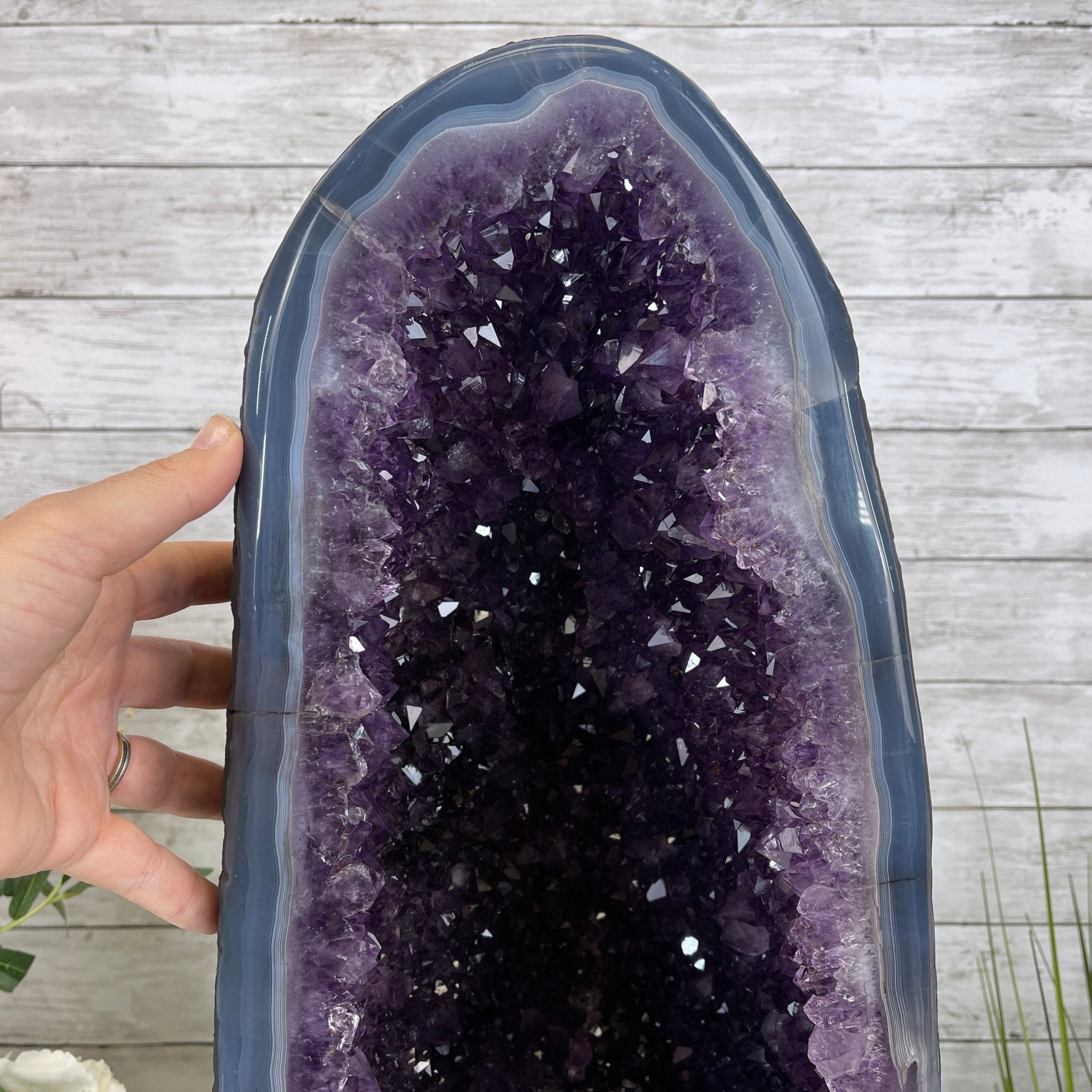 Extra Quality Brazilian Amethyst Cathedral, 22” tall & 79.3 lbs #5601-0540 by Brazil Gems - Brazil GemsBrazil GemsExtra Quality Brazilian Amethyst Cathedral, 22” tall & 79.3 lbs #5601-0540 by Brazil GemsCathedrals5601-0540