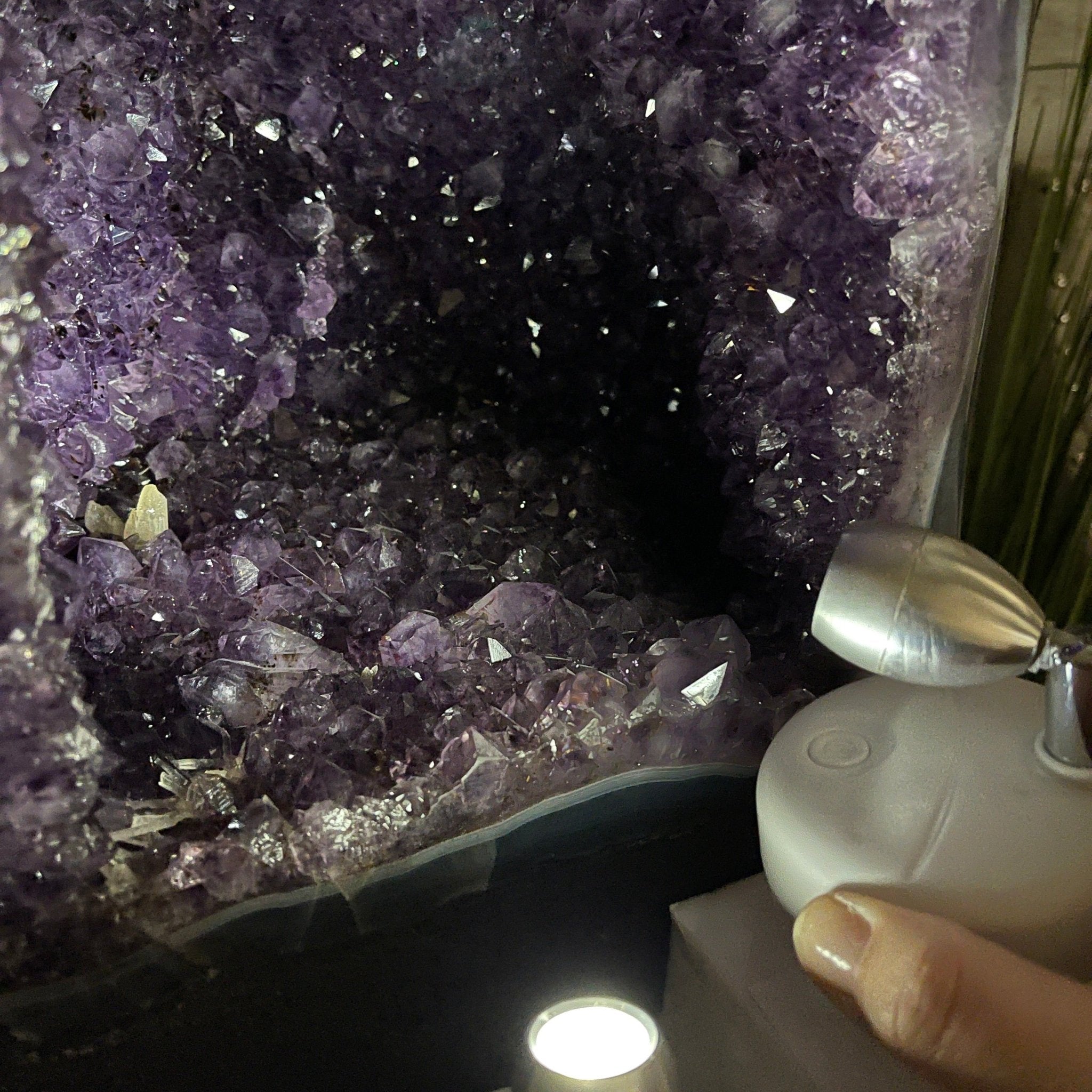 Extra Quality Brazilian Amethyst Cathedral, 22” tall & 79.3 lbs #5601-0540 by Brazil Gems - Brazil GemsBrazil GemsExtra Quality Brazilian Amethyst Cathedral, 22” tall & 79.3 lbs #5601-0540 by Brazil GemsCathedrals5601-0540