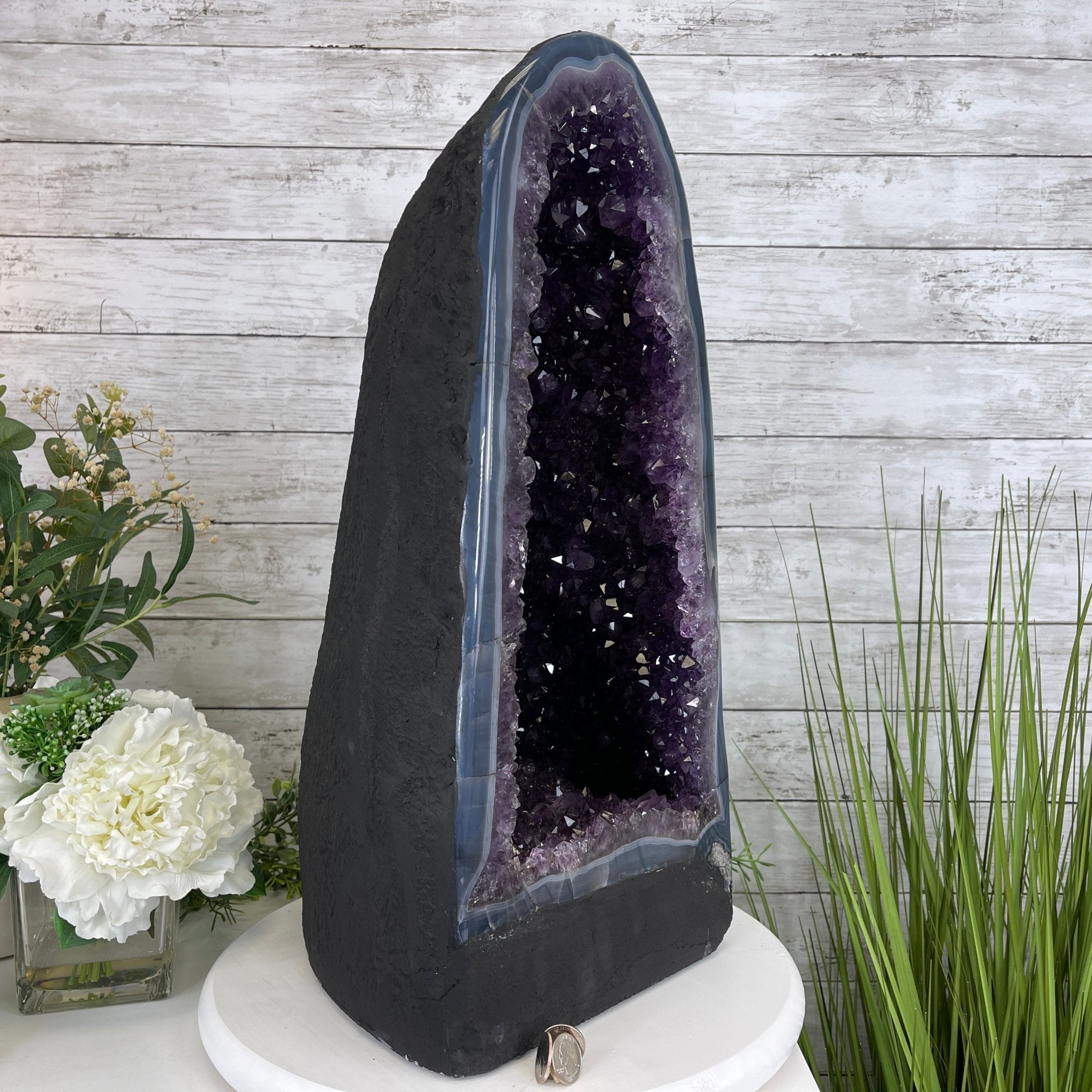 Extra Quality Brazilian Amethyst Cathedral, 22” tall & 79.3 lbs #5601-0540 by Brazil Gems - Brazil GemsBrazil GemsExtra Quality Brazilian Amethyst Cathedral, 22” tall & 79.3 lbs #5601-0540 by Brazil GemsCathedrals5601-0540