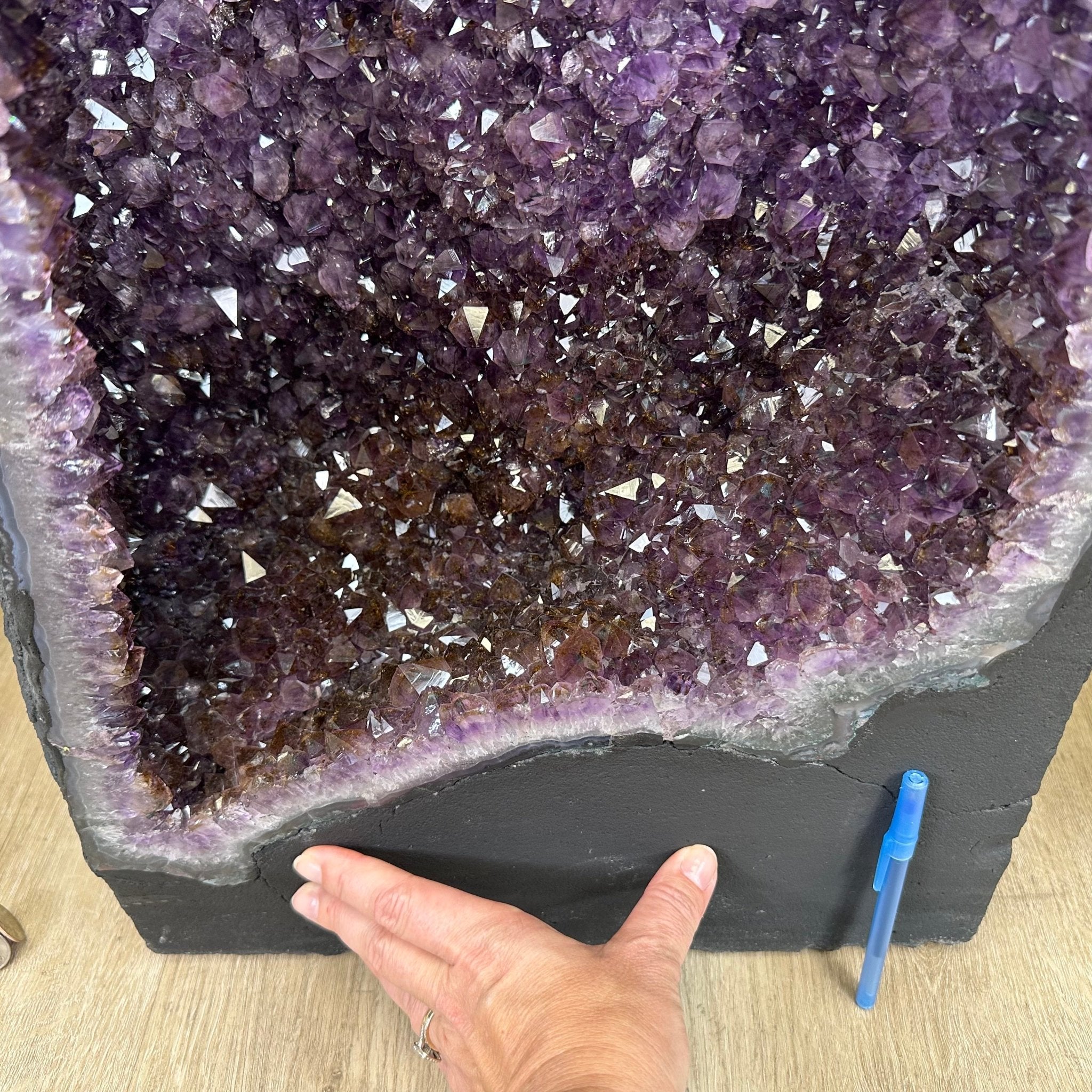 Extra Quality Brazilian Amethyst Cathedral, 223.1 lbs & 47.1" Tall, Model #5601-1223 by Brazil Gems - Brazil GemsBrazil GemsExtra Quality Brazilian Amethyst Cathedral, 223.1 lbs & 47.1" Tall, Model #5601-1223 by Brazil GemsCathedrals5601-1223