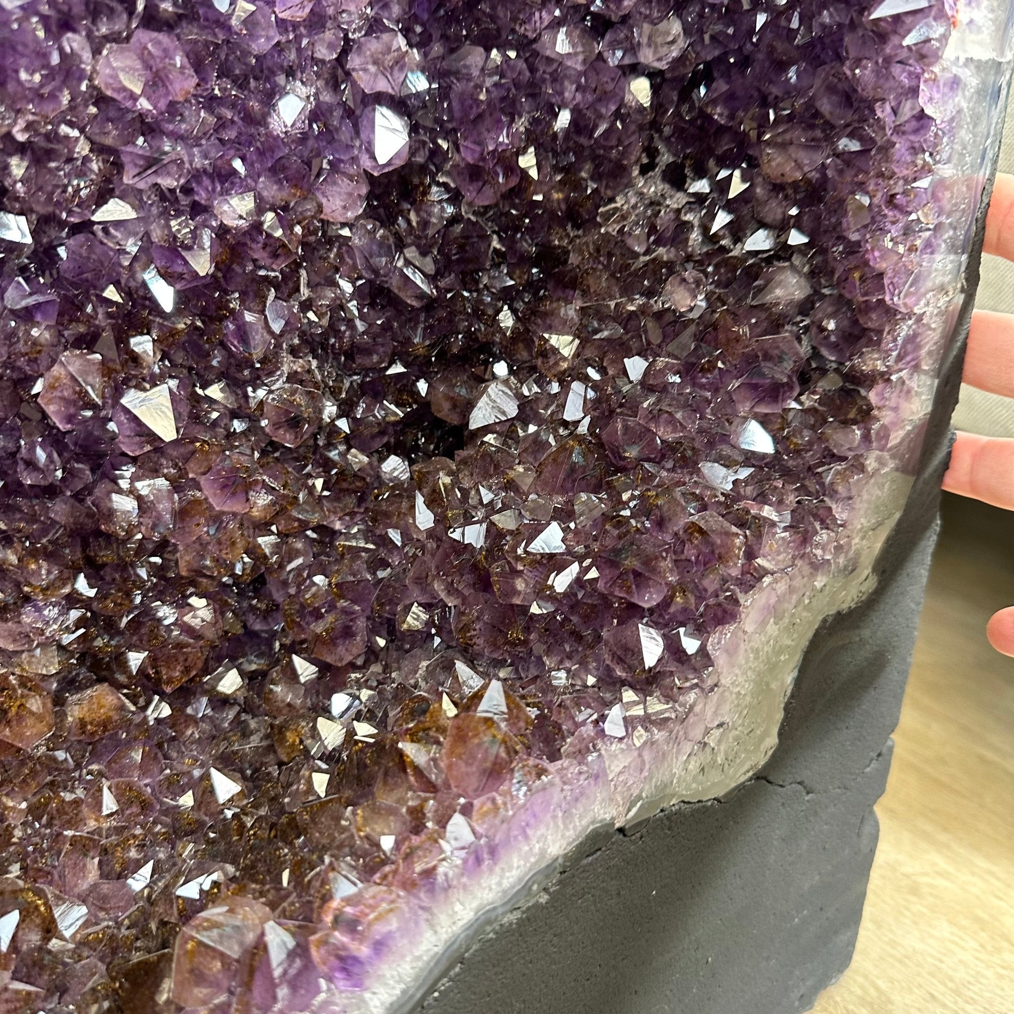 Extra Quality Brazilian Amethyst Cathedral, 223.1 lbs & 47.1" Tall, Model #5601-1223 by Brazil Gems - Brazil GemsBrazil GemsExtra Quality Brazilian Amethyst Cathedral, 223.1 lbs & 47.1" Tall, Model #5601-1223 by Brazil GemsCathedrals5601-1223
