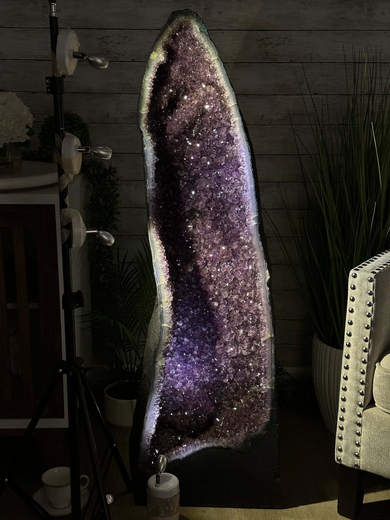 Extra Quality Brazilian Amethyst Cathedral, 223.1 lbs & 47.1" Tall, Model #5601-1223 by Brazil Gems - Brazil GemsBrazil GemsExtra Quality Brazilian Amethyst Cathedral, 223.1 lbs & 47.1" Tall, Model #5601-1223 by Brazil GemsCathedrals5601-1223