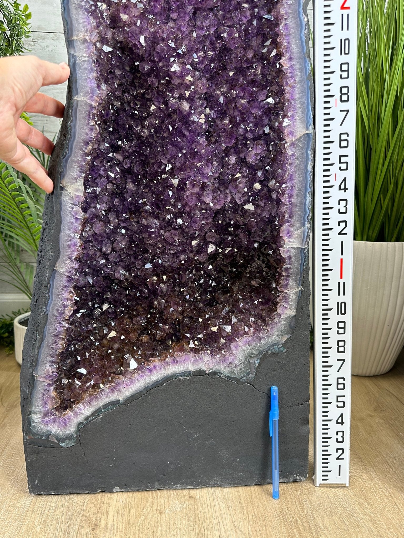 Extra Quality Brazilian Amethyst Cathedral, 223.1 lbs & 47.1" Tall, Model #5601-1223 by Brazil Gems - Brazil GemsBrazil GemsExtra Quality Brazilian Amethyst Cathedral, 223.1 lbs & 47.1" Tall, Model #5601-1223 by Brazil GemsCathedrals5601-1223