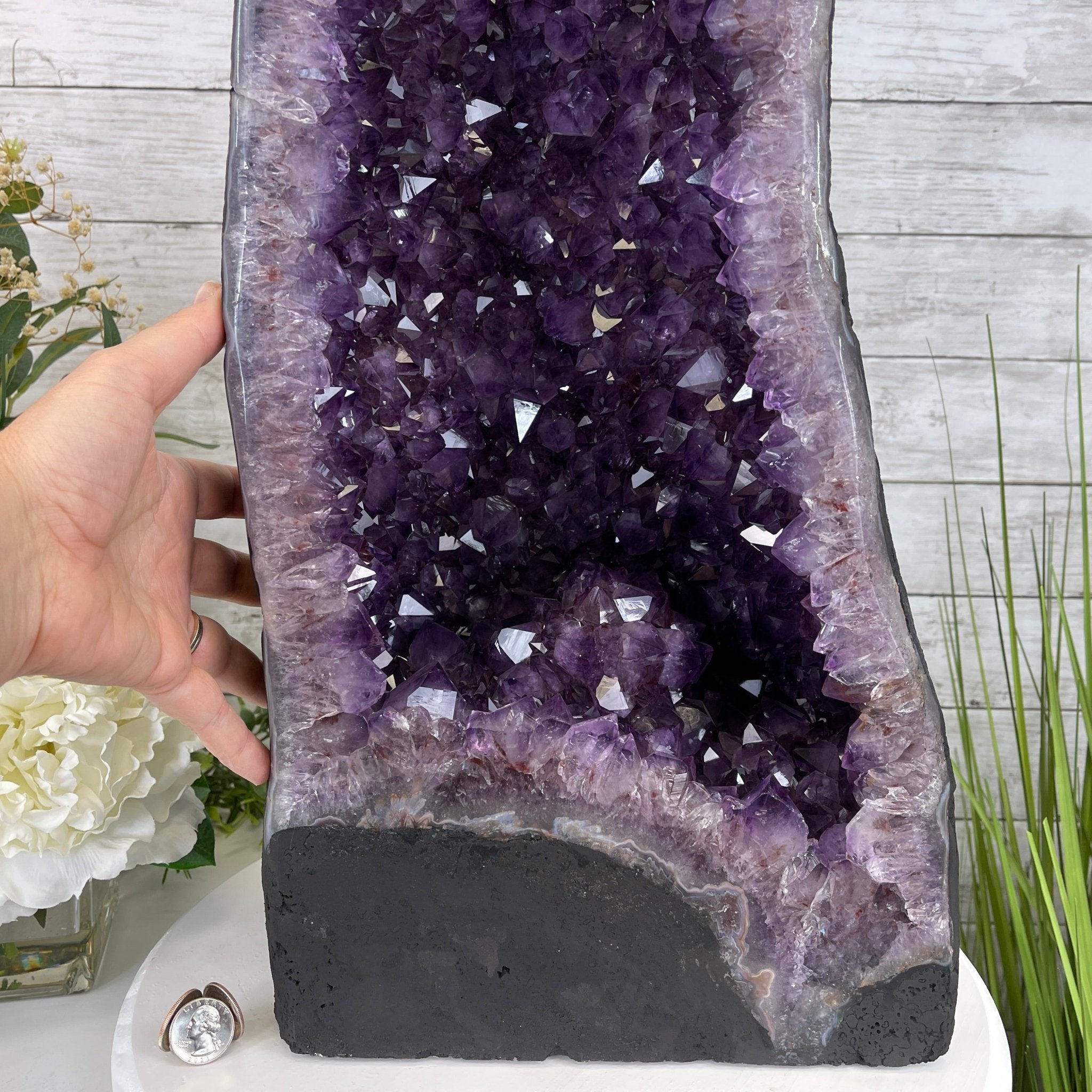 Extra Quality Brazilian Amethyst Cathedral, 23.9” tall & 72.2 lbs #5601-0538 by Brazil Gems - Brazil GemsBrazil GemsExtra Quality Brazilian Amethyst Cathedral, 23.9” tall & 72.2 lbs #5601-0538 by Brazil GemsCathedrals5601-0538